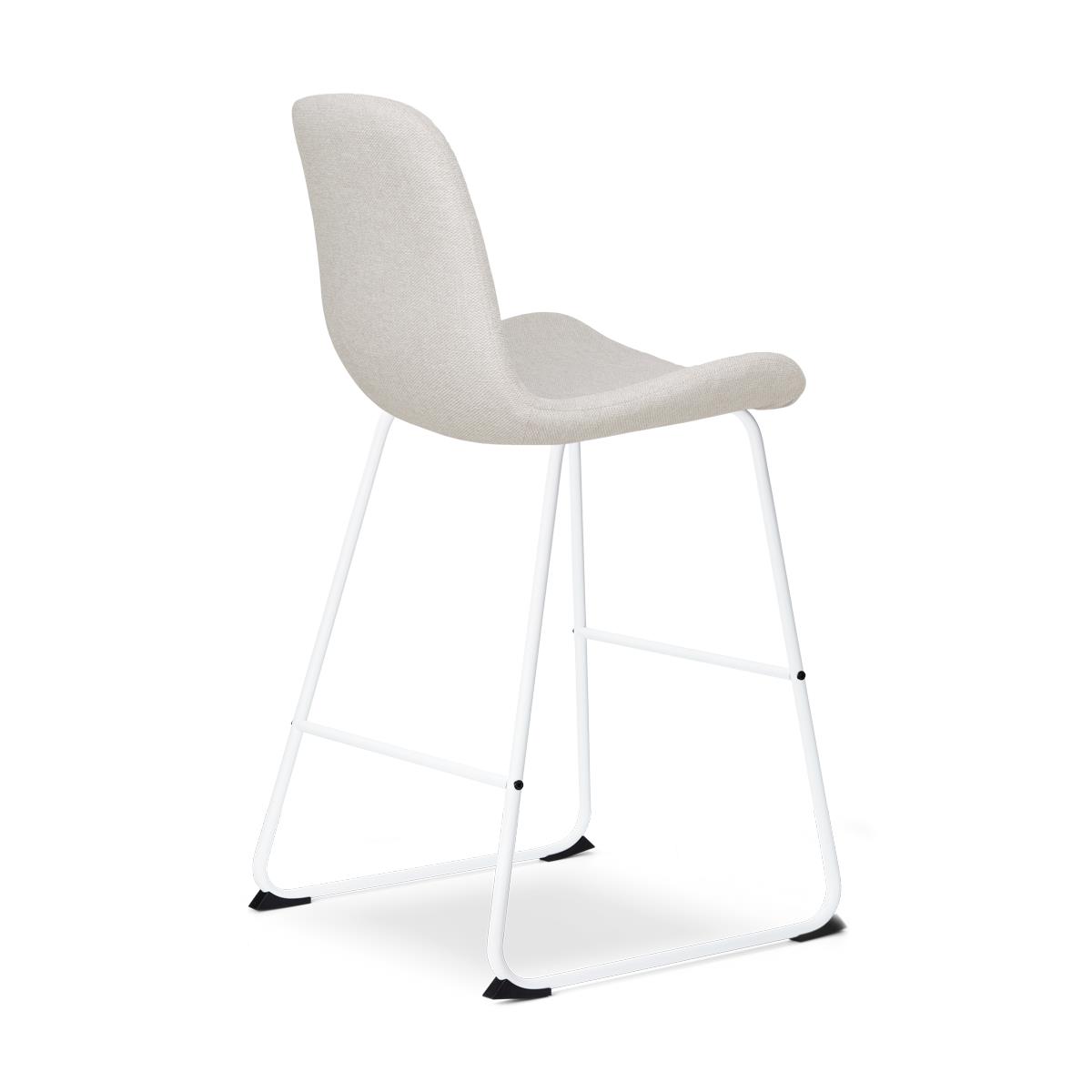 Nolon Nino-Fé Barkrukken Set van 2 - Beige - Wit - 65 cm