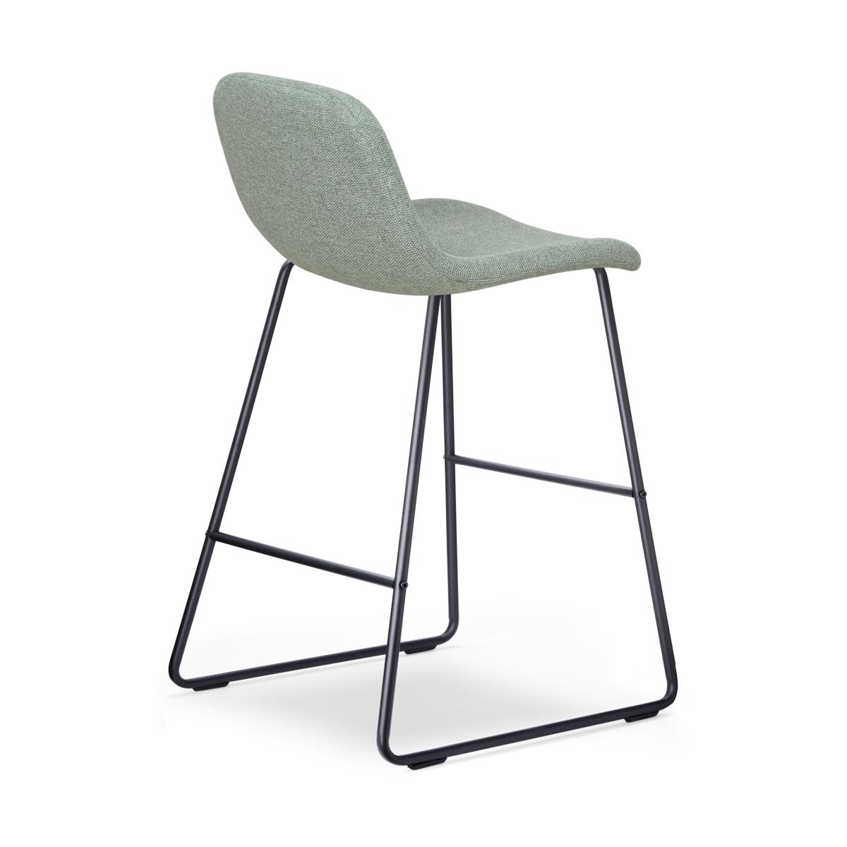 Nolon Nino-Mats Barkrukken Set van 2 - Zacht groen - Zwart - 65 cm