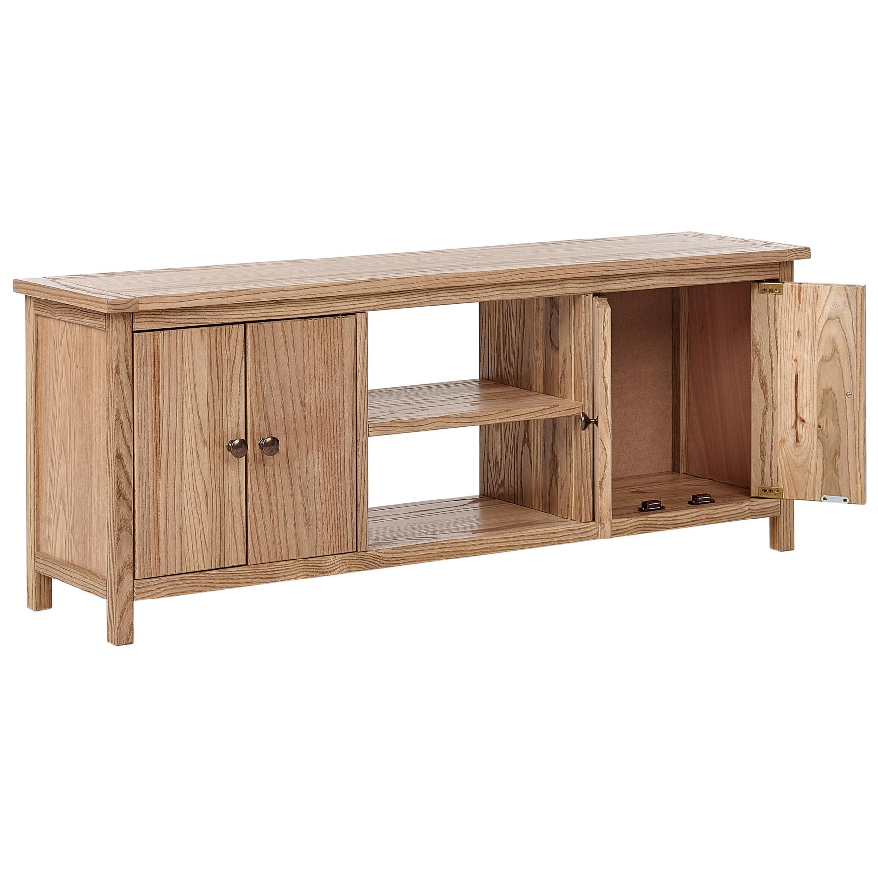 Beliani - SALTON - Tv-meubel - Lichte houtkleur - Sassafras