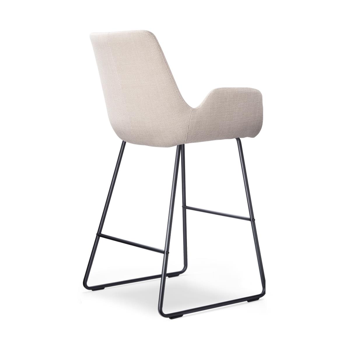 Nolon Nino-Eef Barkrukken Set van 2 - Beige - Zwart - 65 cm