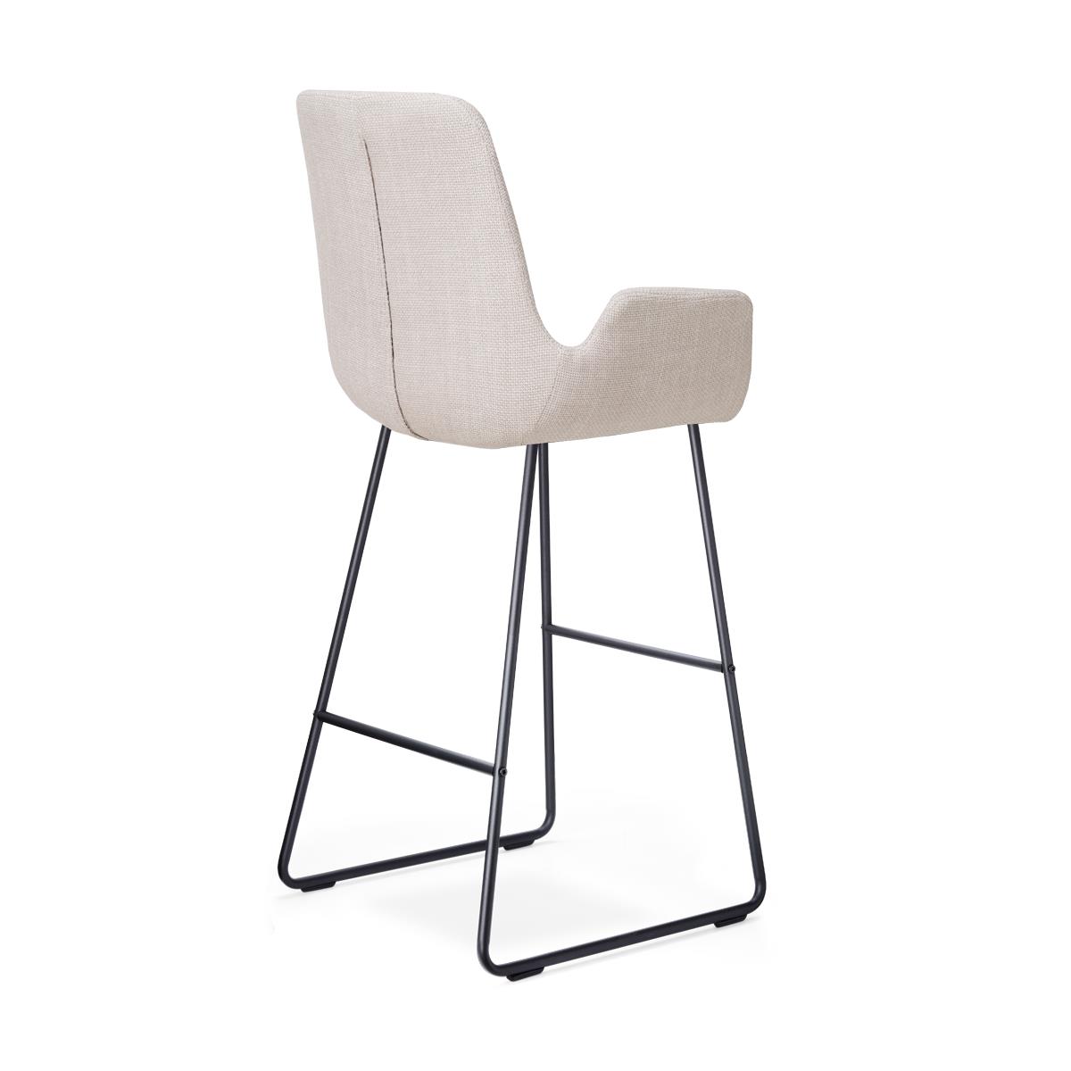 Nolon Nino-Eef Barkrukken Set van 2 - Beige - Zwart - 75 cm