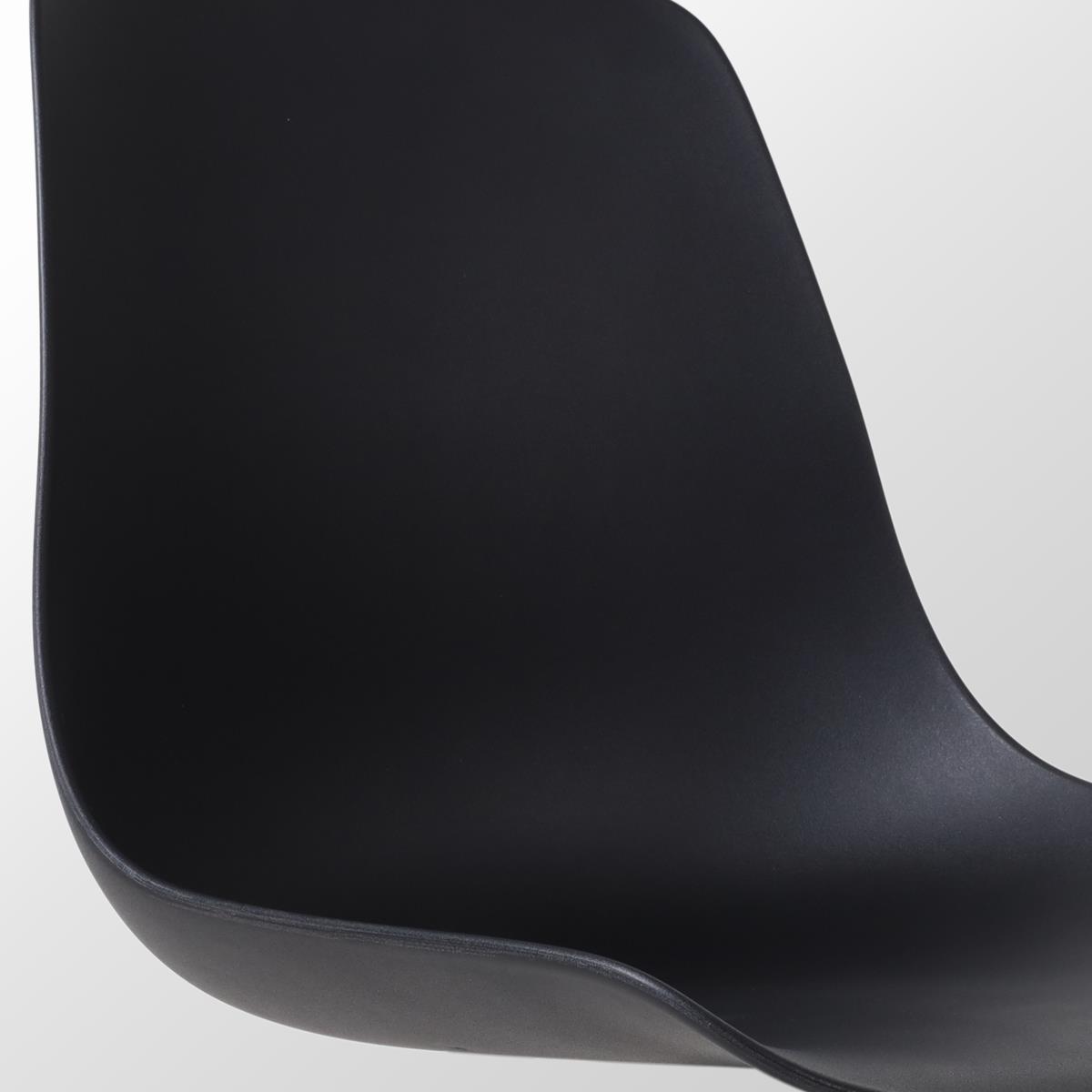 Nolon Nino-Pip barkruk zwart - zwart onderstel - 65 cm - set van 2
