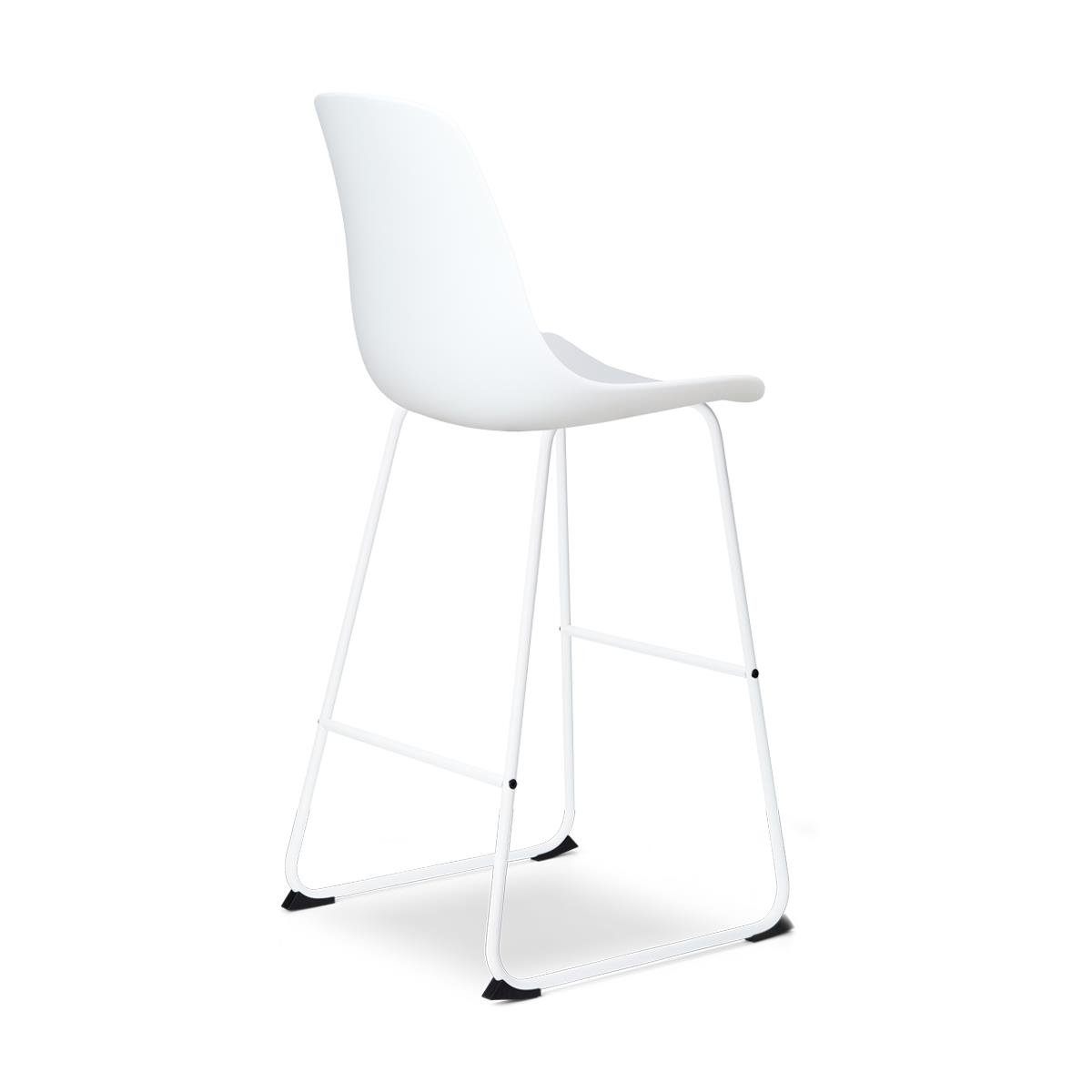 Nolon Nino-Pip barkruk wit - wit onderstel 75 cm - set van 2