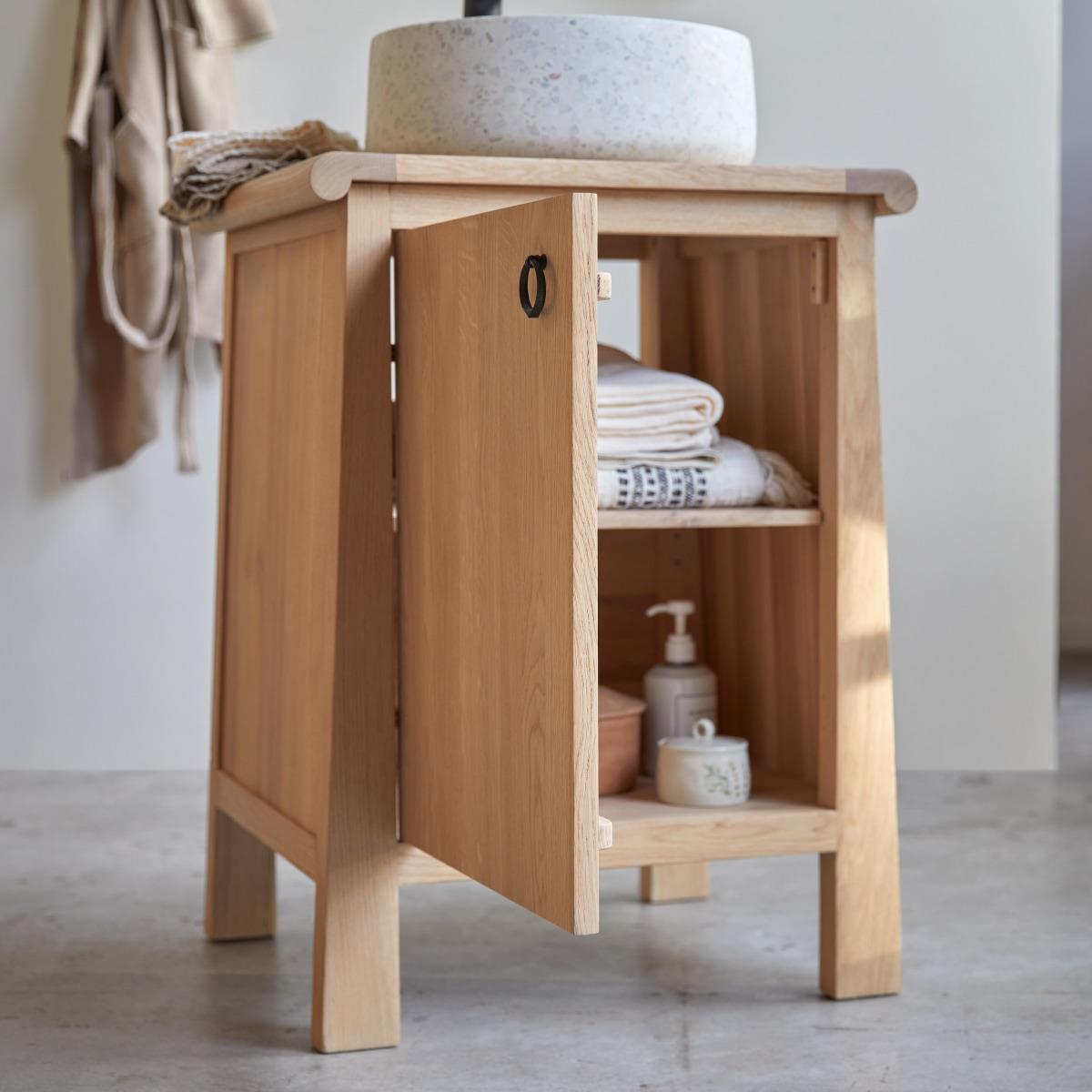 Tikamoon - Volute - Massief eiken badmeubel 65 cm