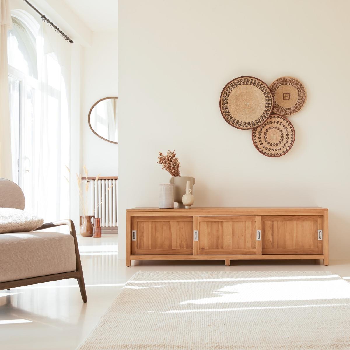 Tikamoon - Coffee Tek - Tv-meubel van massief teakhout 180 cm