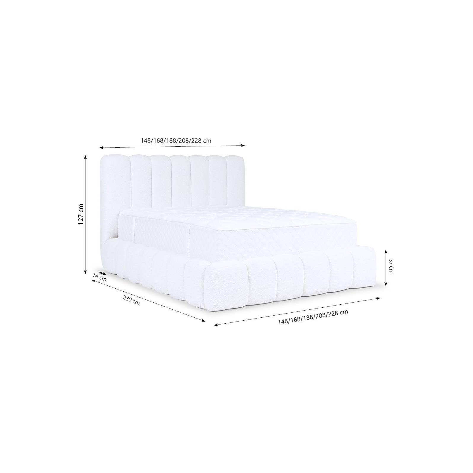 by fonQ Dawn Bedframe - 180 x 200 cm - Oudroze 