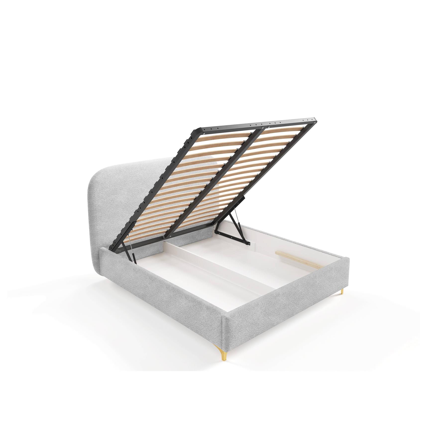 by fonQ Aura Bedframe - 160 x 200 cm - Lichtgrijs