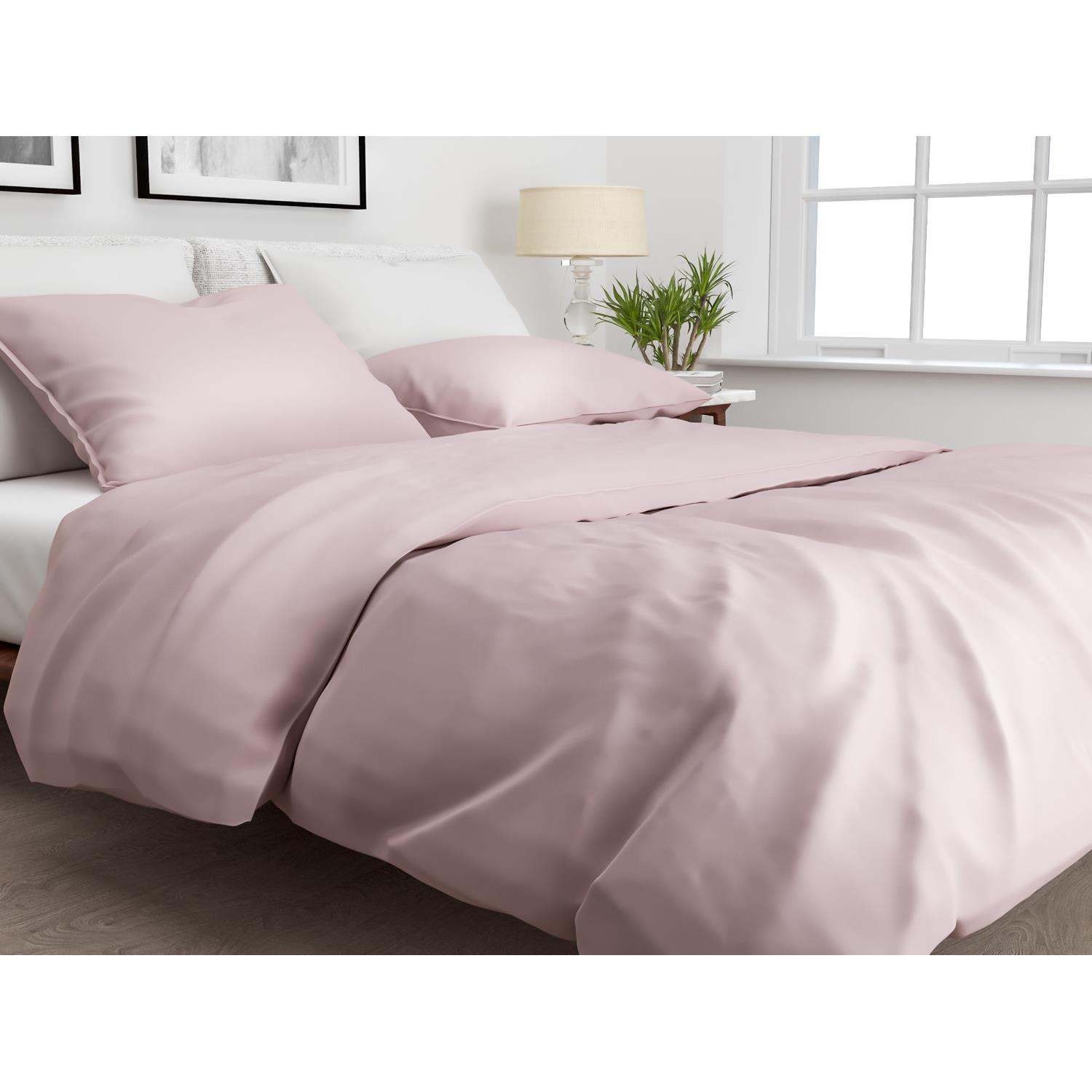 Zo Home Satinado Dekbedovertrekset Uni Katoen Satijn - shady pink