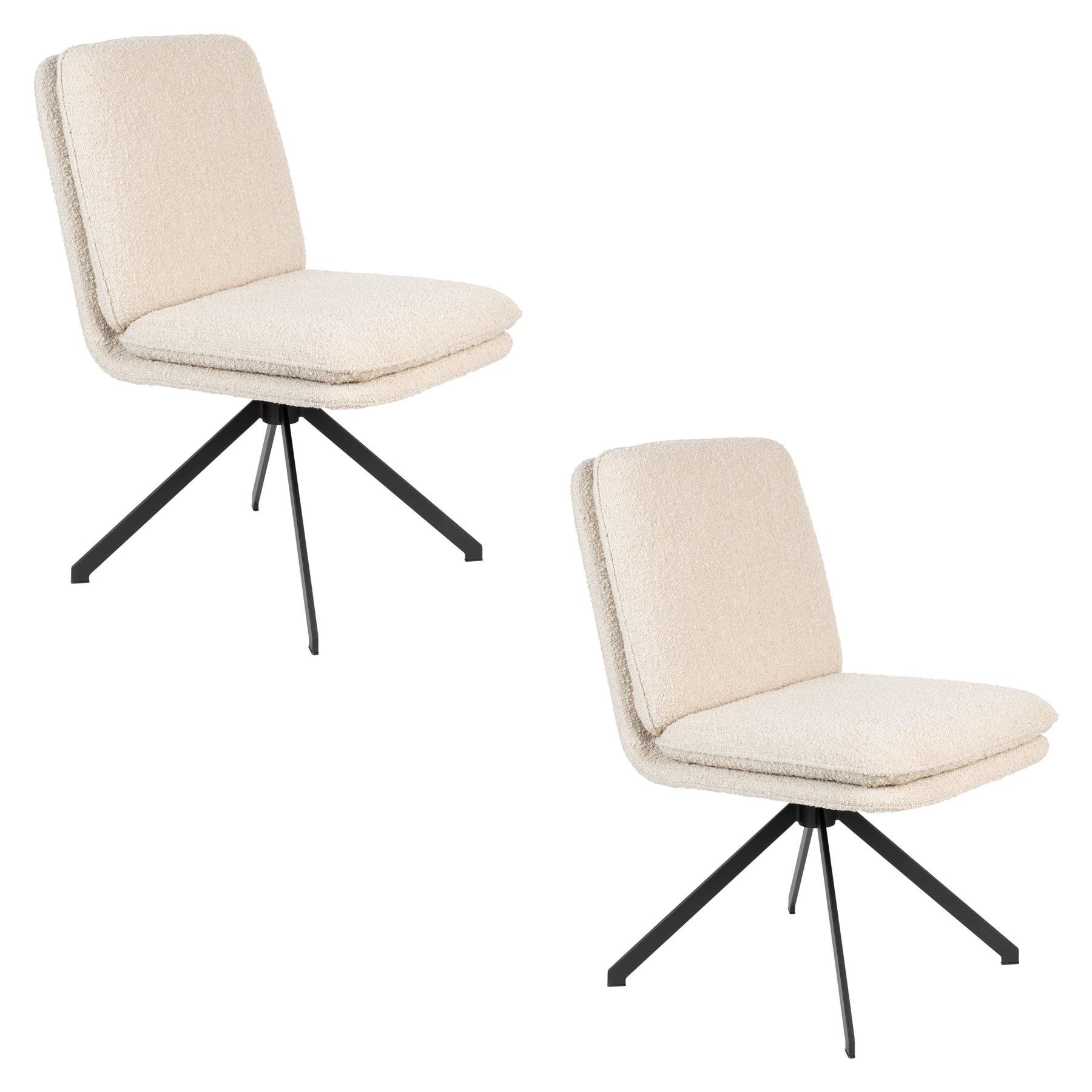 Zuiver Tyler Eetkamerstoelen - Set van 2 - Wit