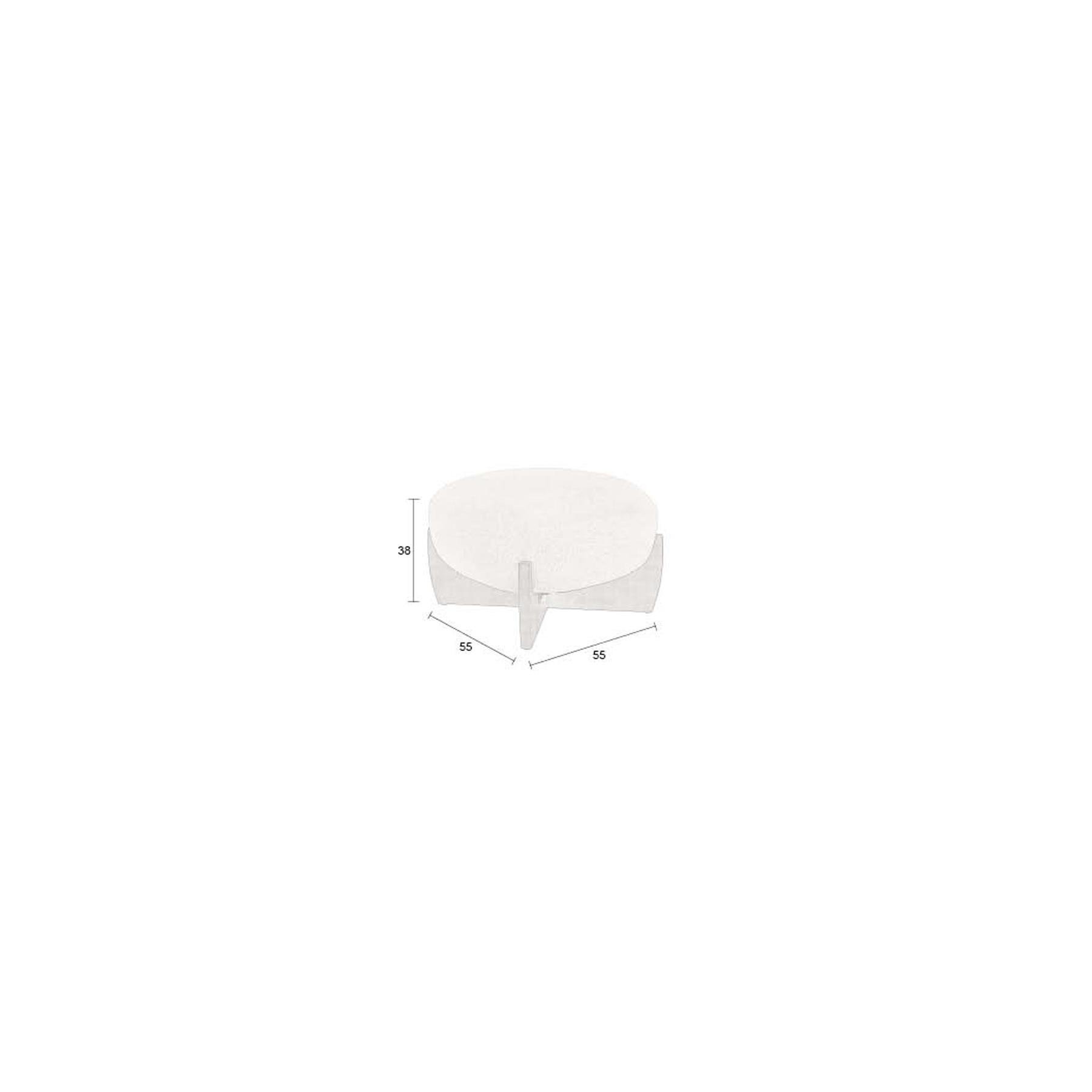 Dutchbone Emilius Poef| Hocker Beige