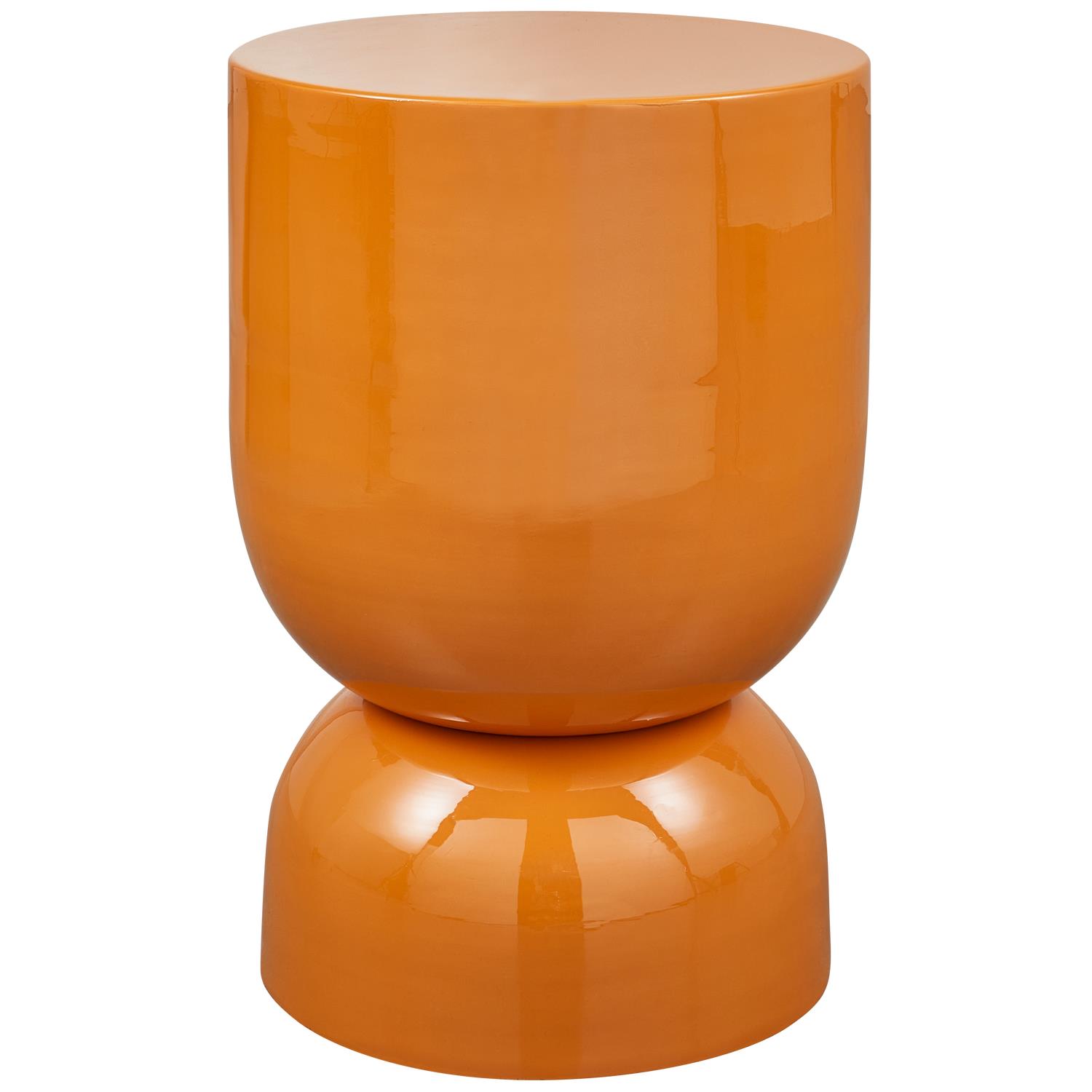 WOOOD Hekla Bijzettafel  - Metaal - Oranje - 47x32x32