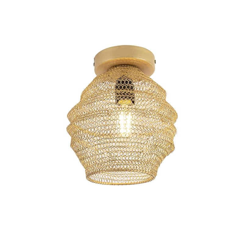 QAZQA Oosterse plafondlamp goud - Nidum Bene