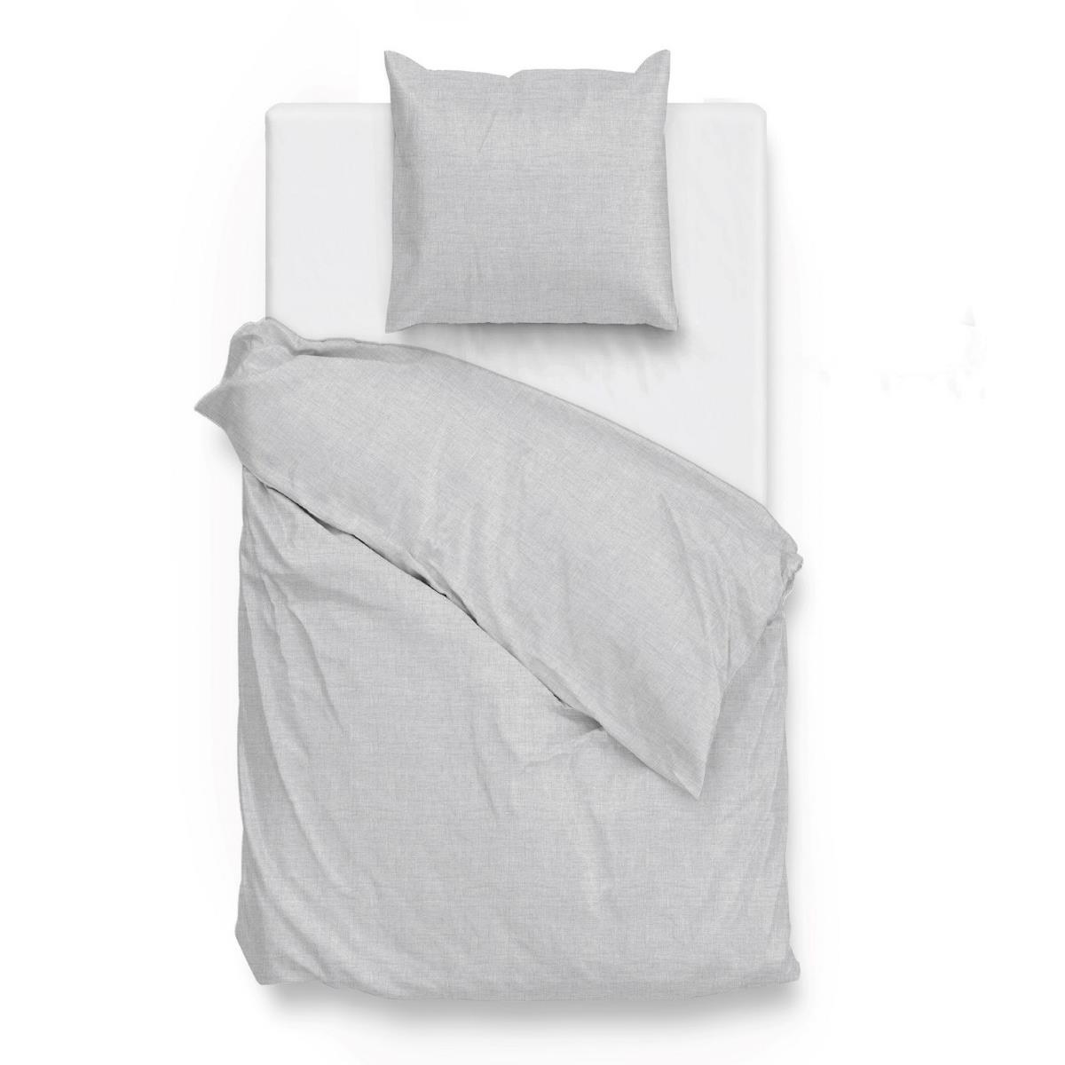 Zo Home Dekbedovertrek Katoen Lino Linnen Look dove grey