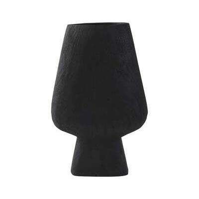 Light&living Vaas deco 26x10x40 cm SEDILO hout mat zwart