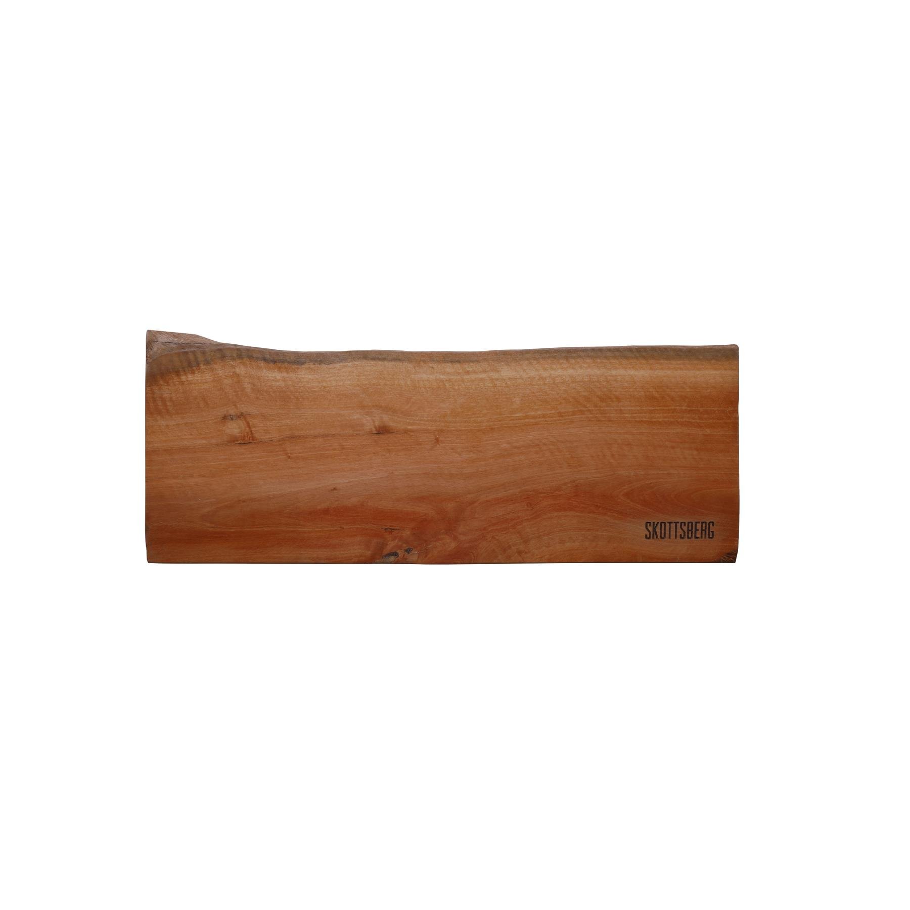 Skottsberg Serveerplank | 50 x 19 cm | Longan hout | Ingefreesde Handgrepen