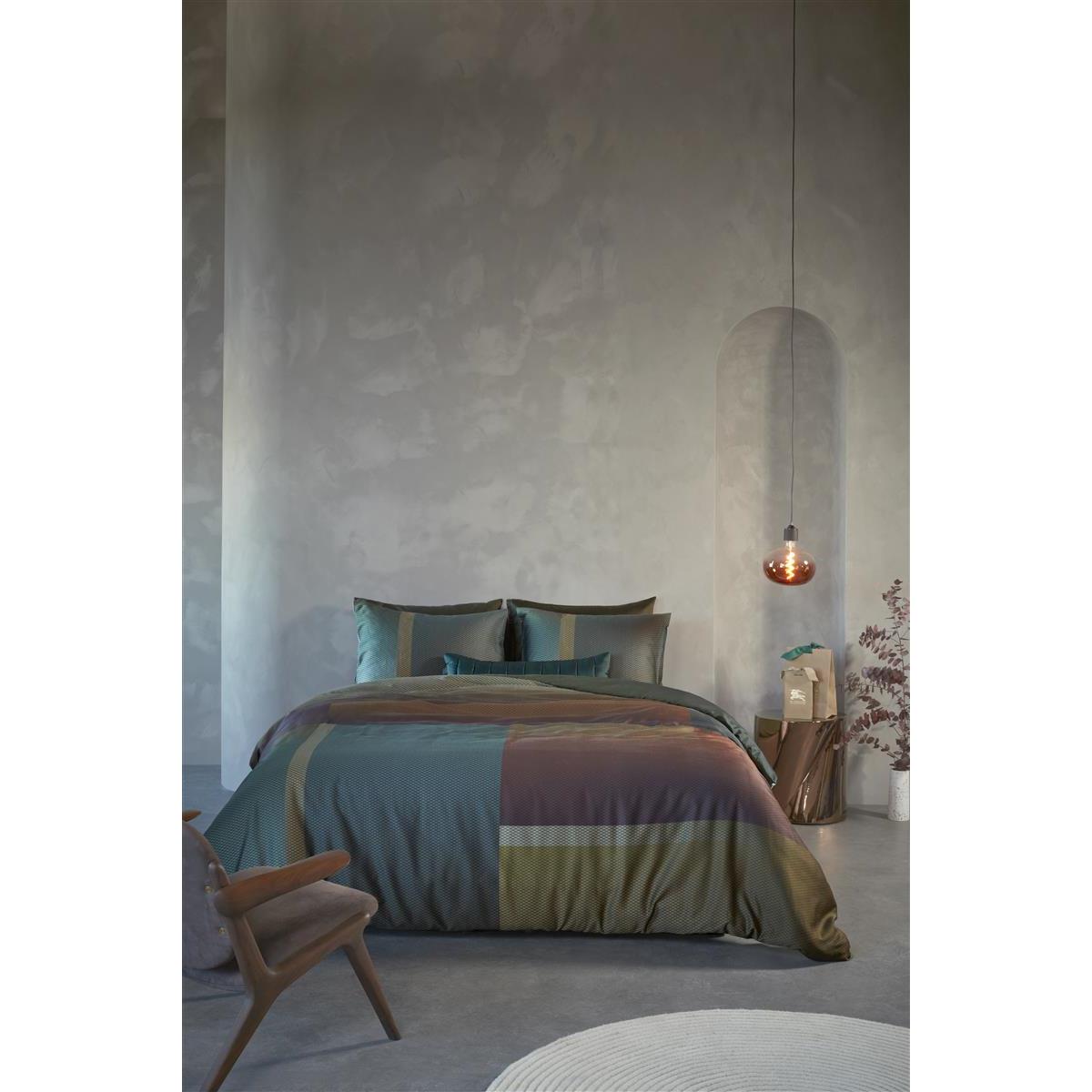 Kardol Sloane Square  dekbedovertrek - 200x200|220 - Olijfgroen