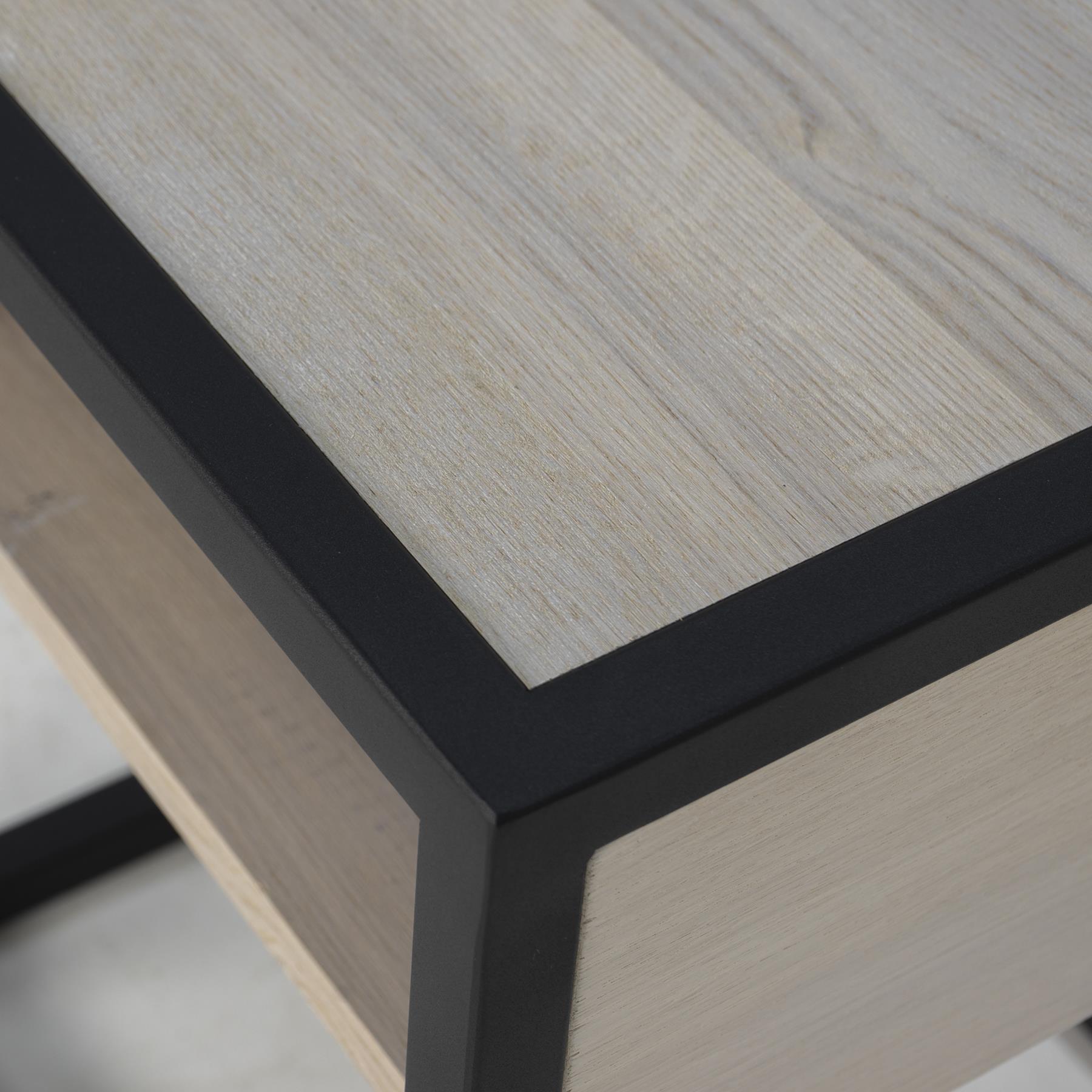 SPINDER DESIGN DIVA ONE-NIGHTSTAND Nachtkast - White Sand | Zwart