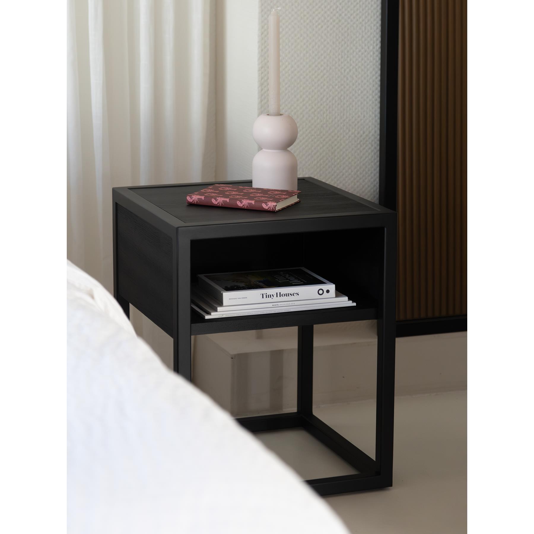 SPINDER DESIGN DIVA ONE-NIGHTSTAND Nachtkast - Zwart | Zwart
