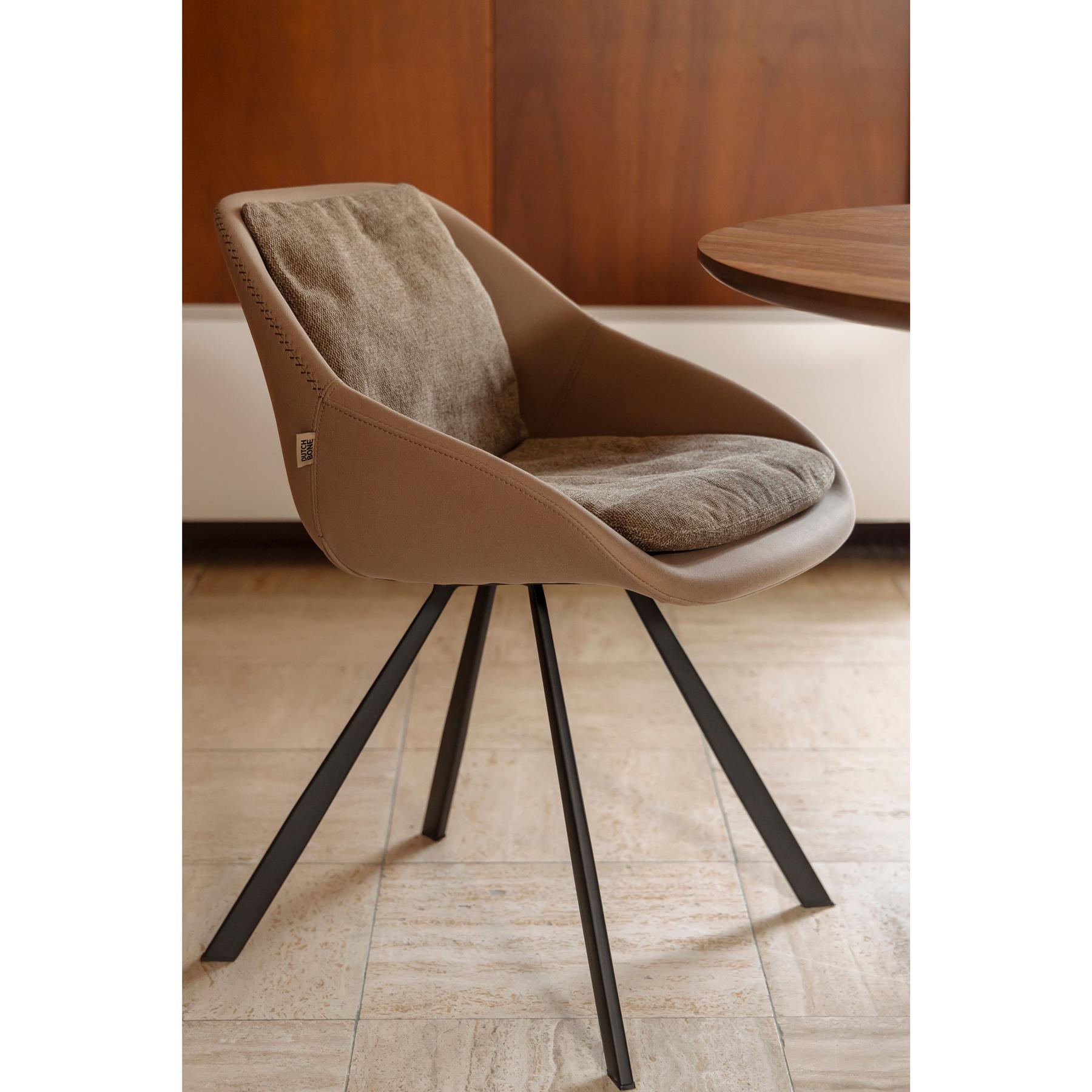 Dutchbone Wakefield Eetkamerstoelen Beige - Set van 2