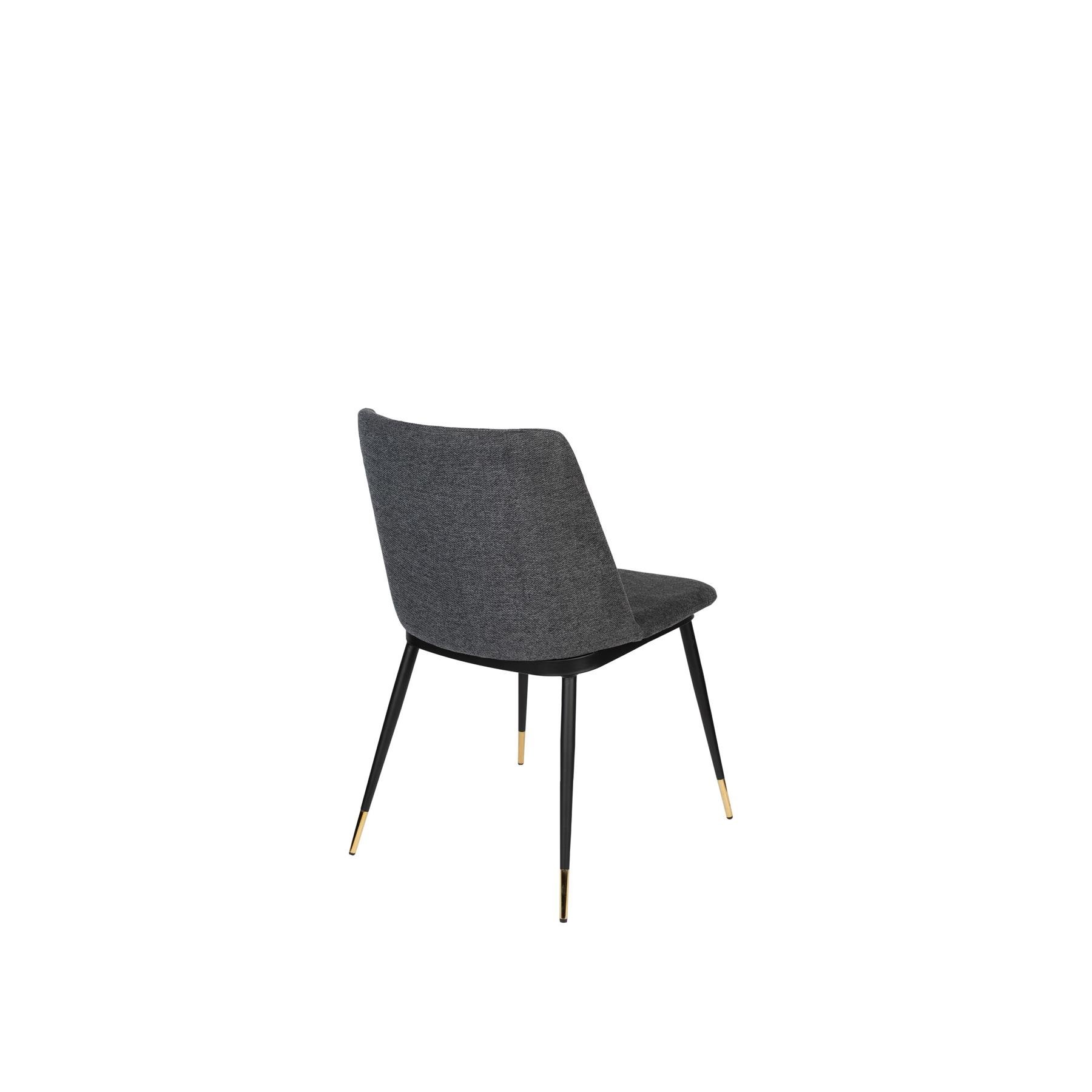 Housecraft Living Lionel Eetkamerstoelen Donkergrijs - Set van 2