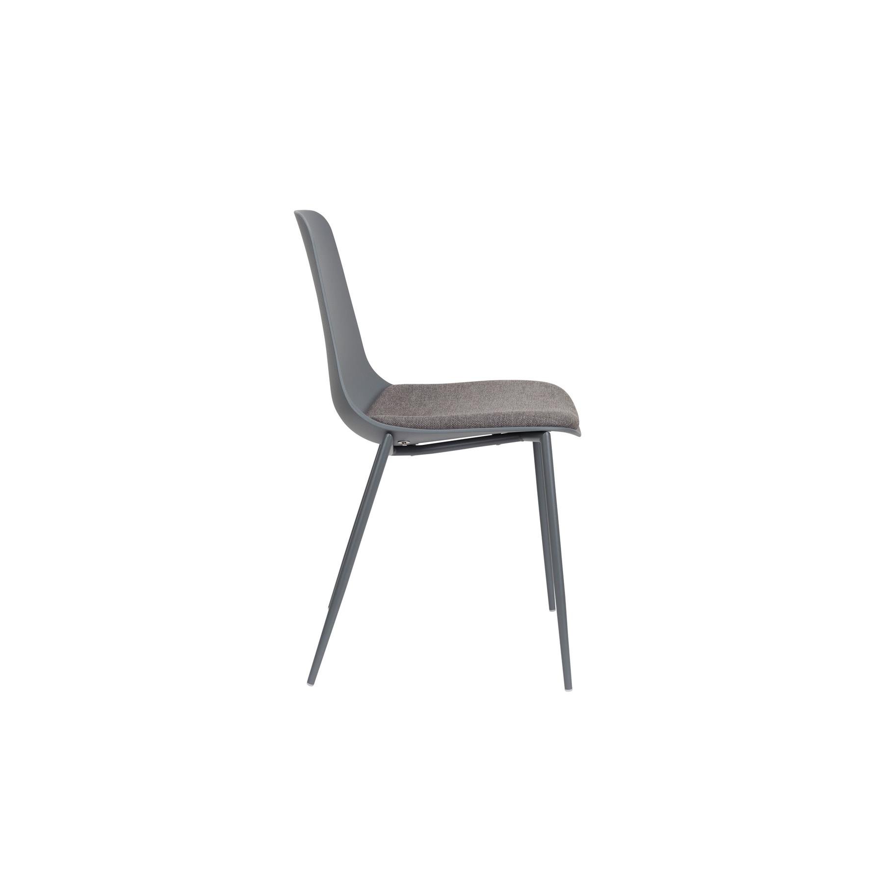 Housecraft Living Jeffrey Eetkamerstoelen Grijs - Set van 4