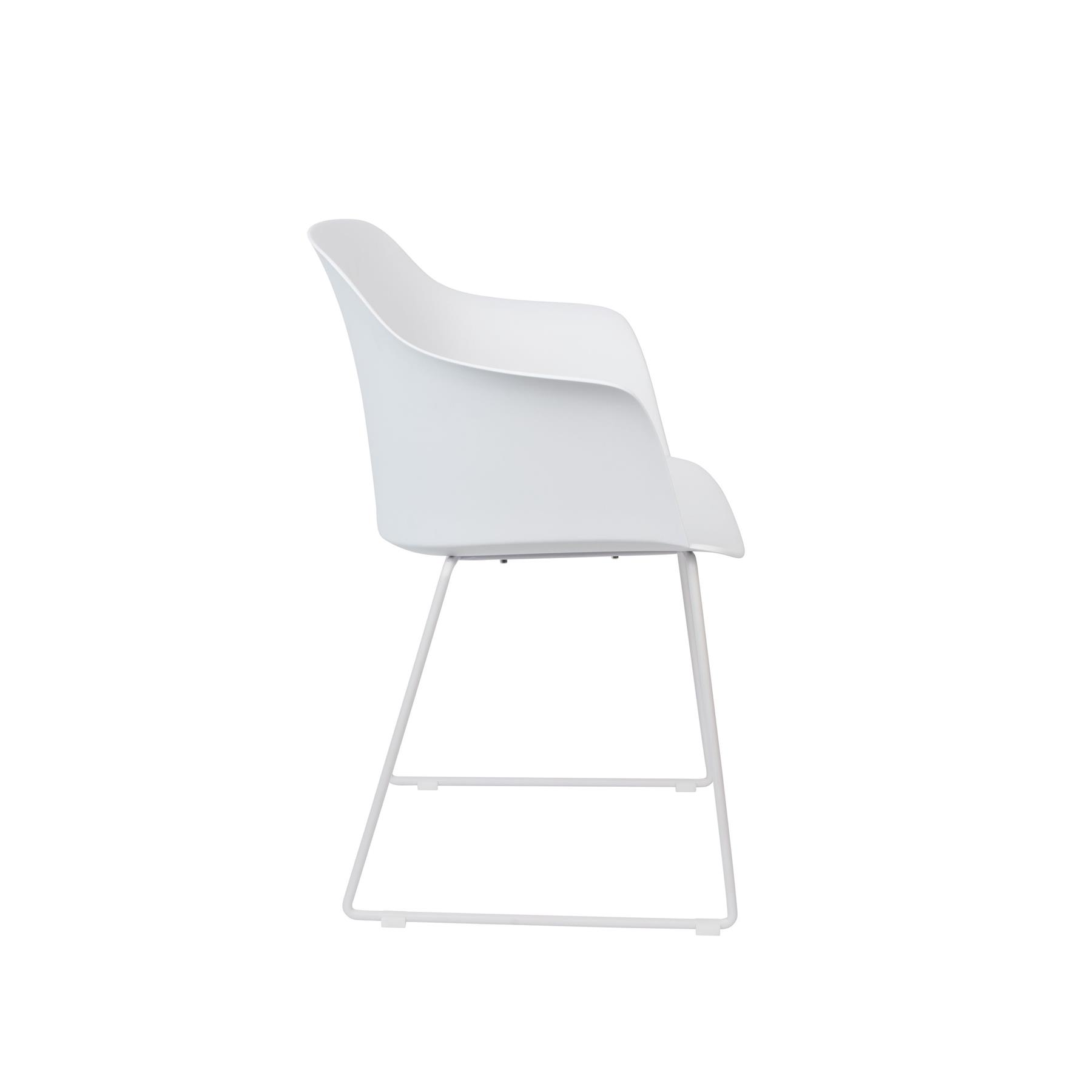 Housecraft Living Tango Eetkamerstoelen armleuning Wit - Set van 2