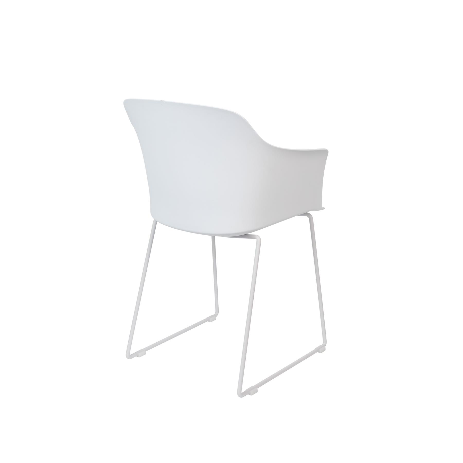 Housecraft Living Tango Eetkamerstoelen armleuning Wit - Set van 2