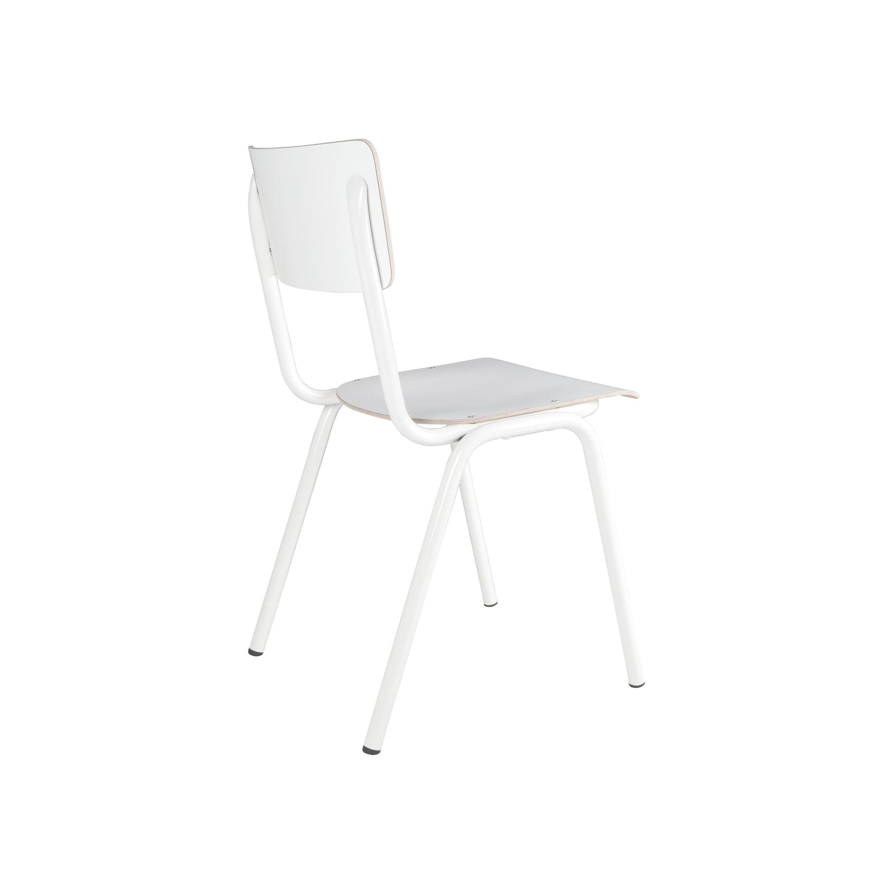 Zuiver Back To School HPL Eetkamerstoelen Wit - Set van 4