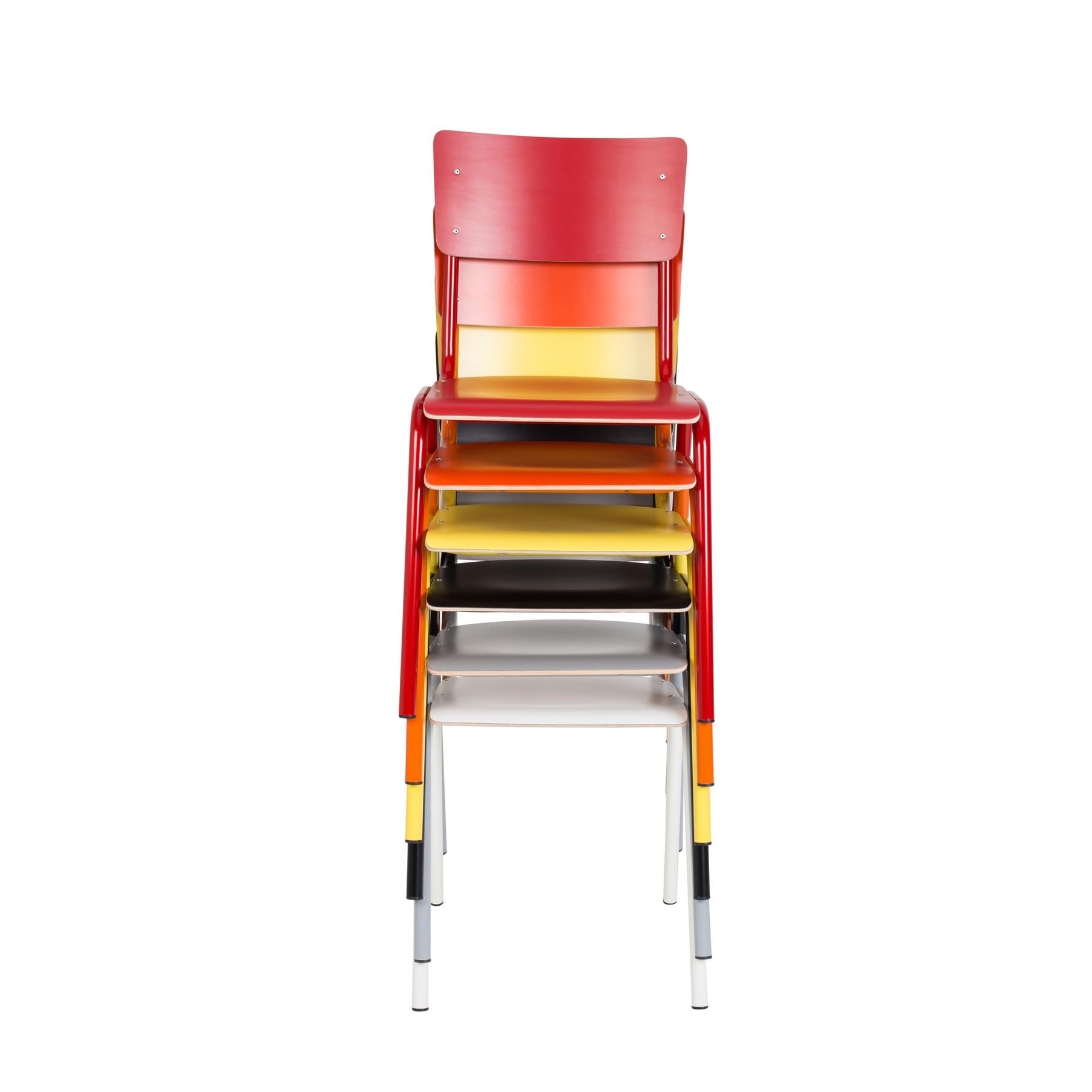 Zuiver Back To School HPL Eetkamerstoelen Zwart - Set van 4