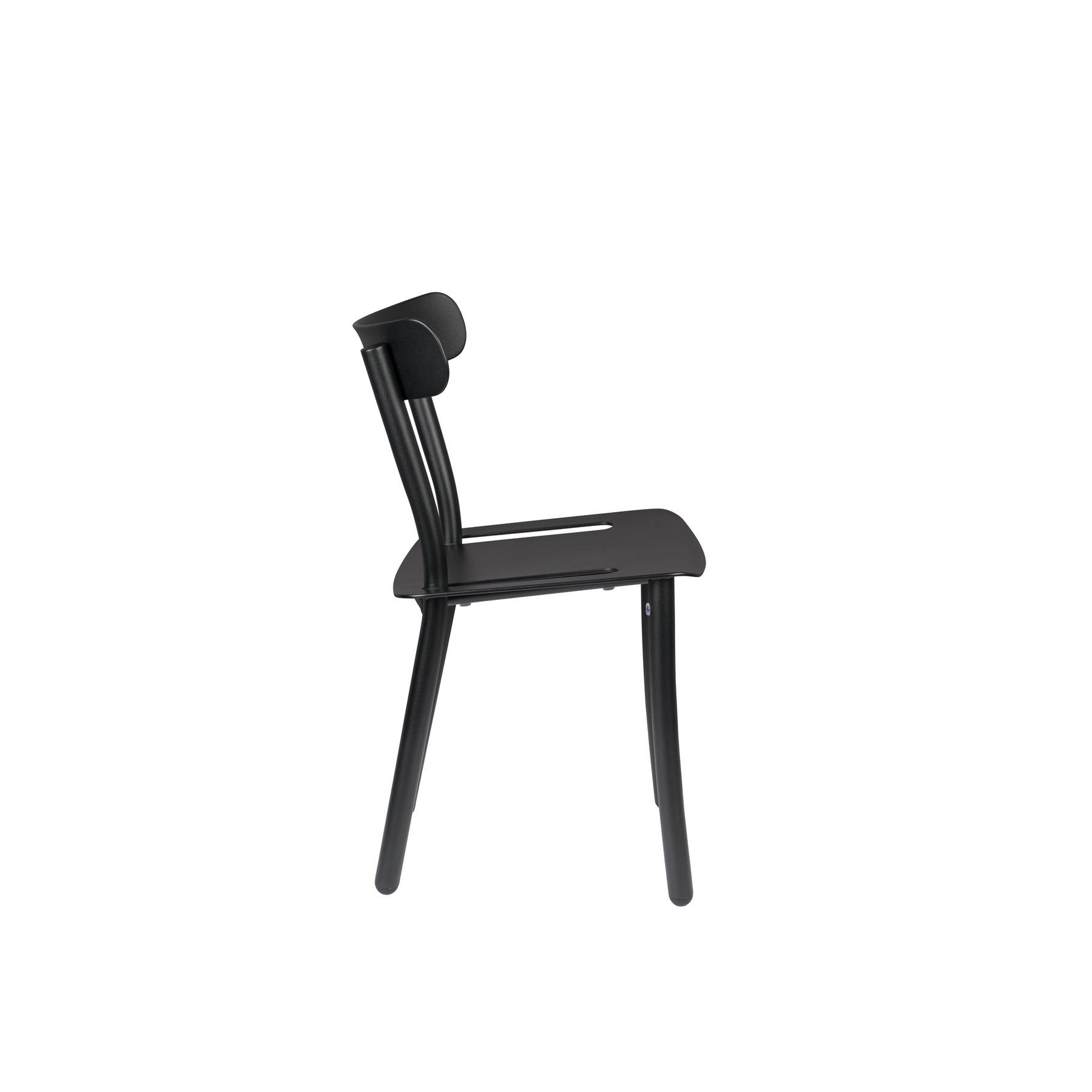 Zuiver Friday Tuinstoelen Stapelbaar Zwart - Set van 2