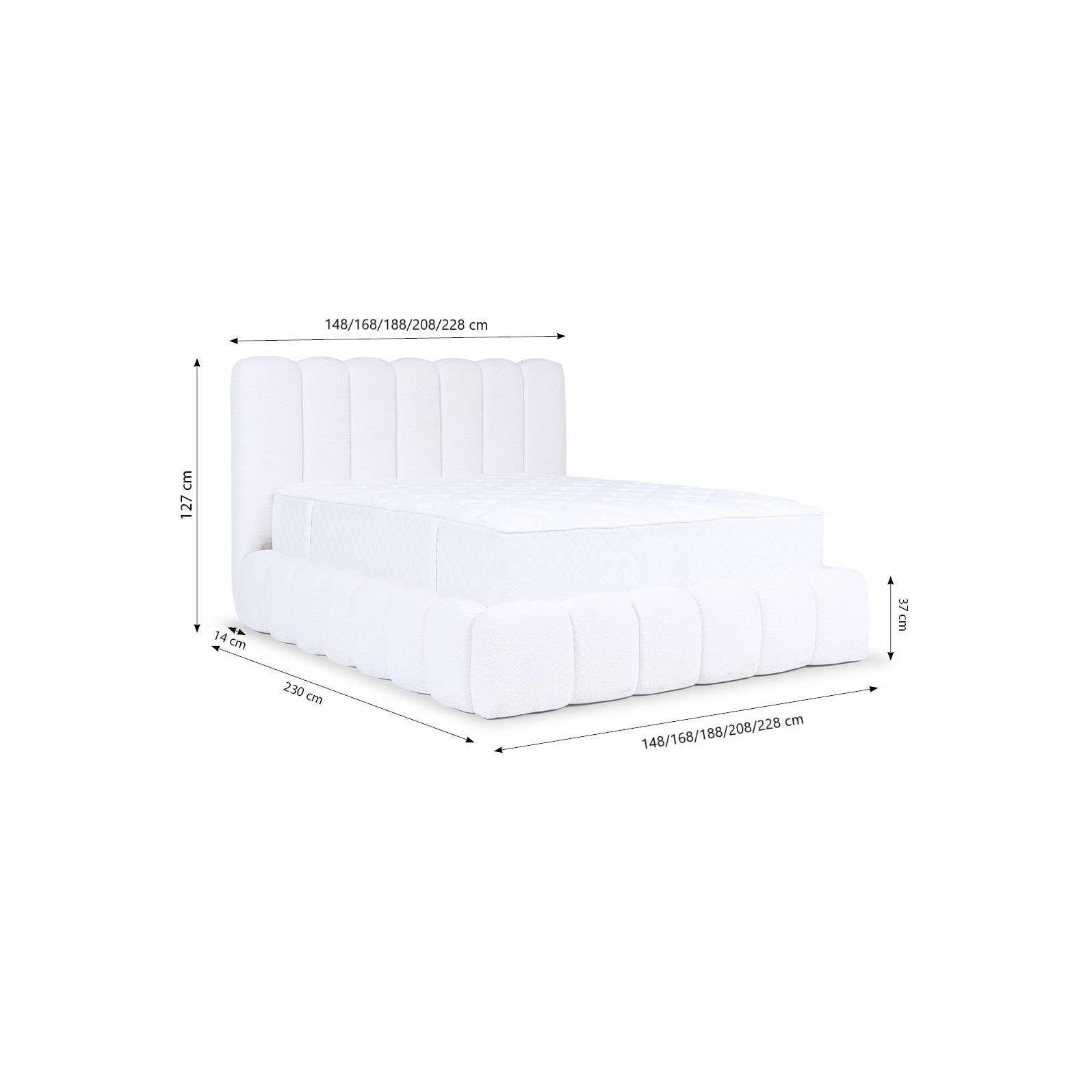 by fonQ Dawn Bedframe - 200 x 200 cm - Donkerblauw