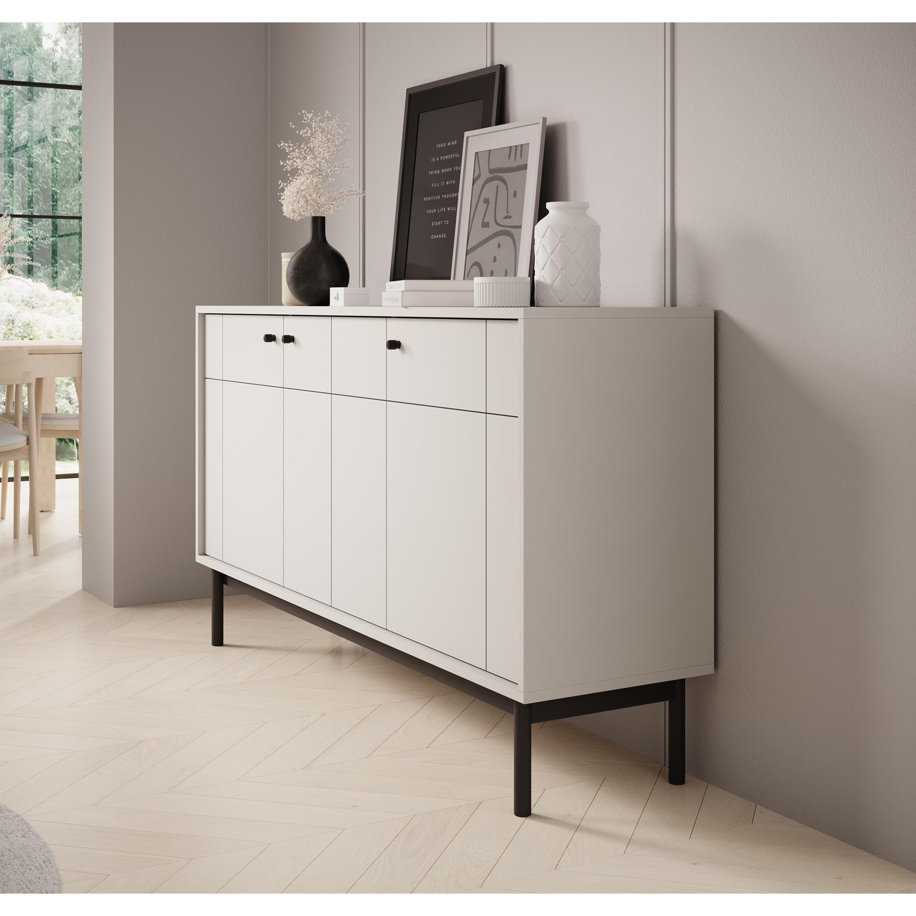 Meubella Dressoir Jules - Beige - 154 cm
