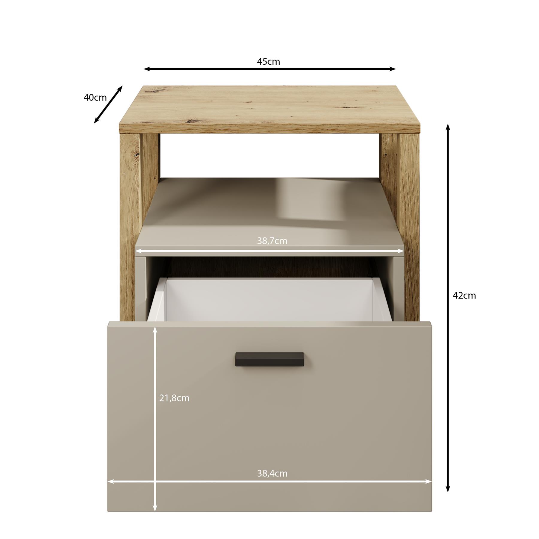 Meubella Kindernachtkastje Livingston - Beige - 45 cm