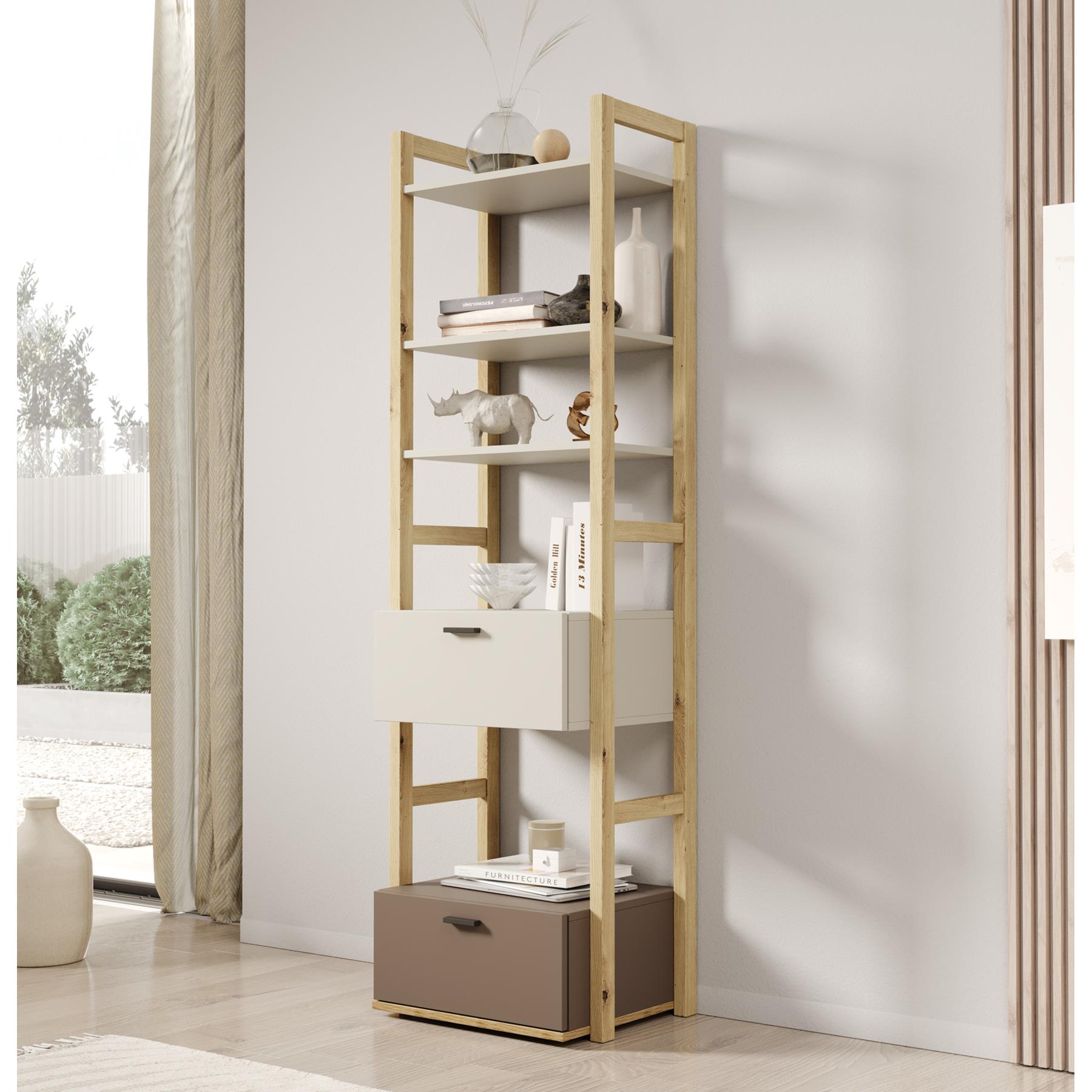 Meubella Kinderboekenkast Livingston - Beige - 51 cm