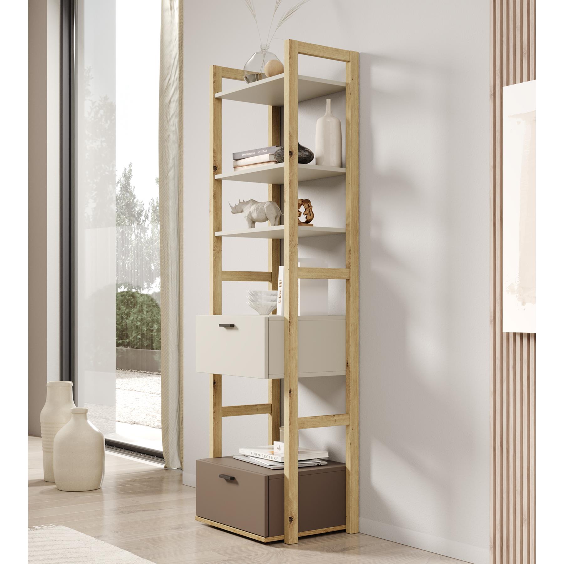 Meubella Kinderboekenkast Livingston - Beige - 51 cm