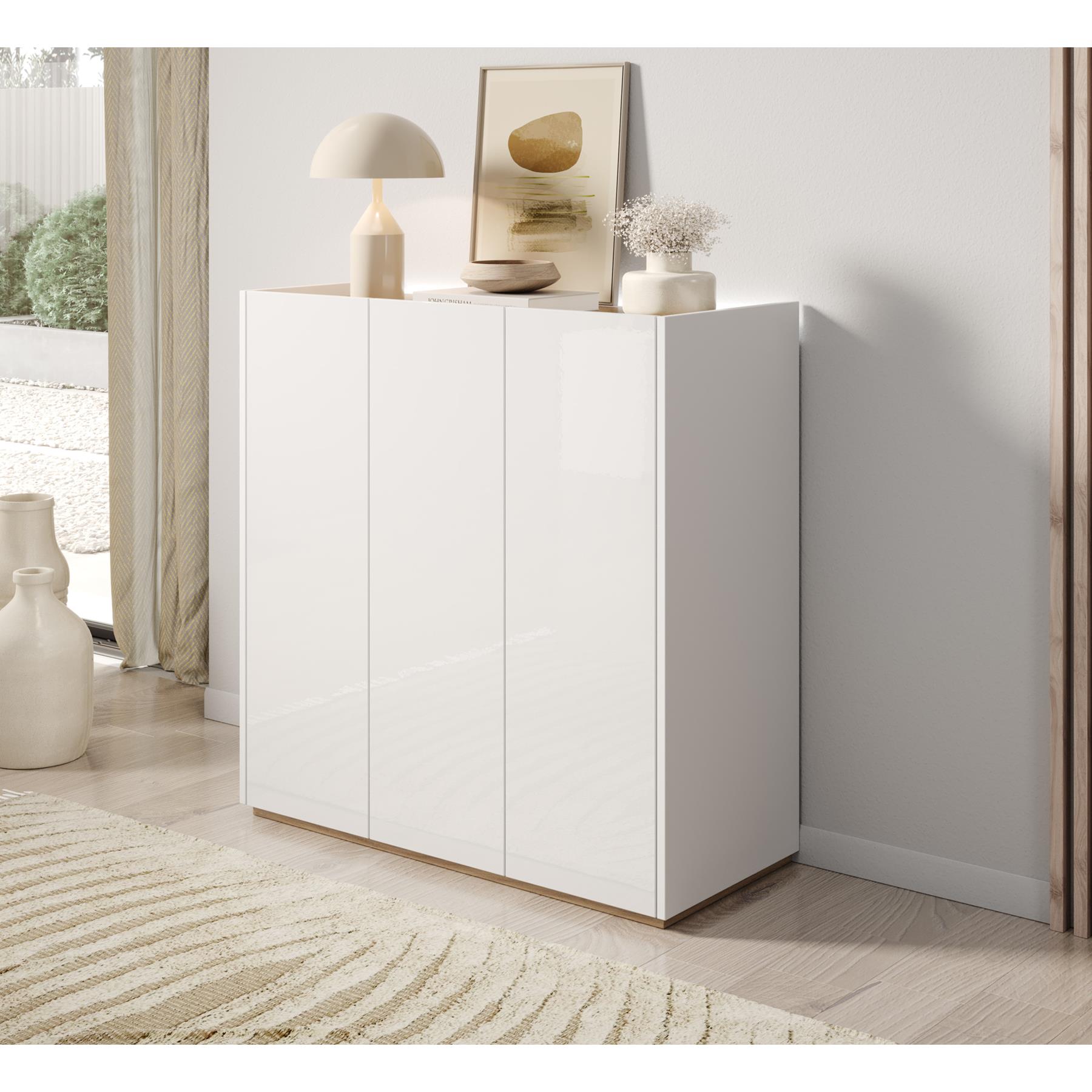 Meubella Schoenenkast Encore - Wit - 95 cm