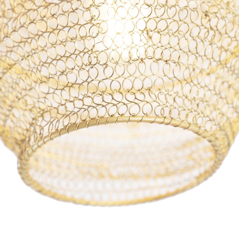 QAZQA Oosterse plafondlamp goud - Nidum Bene