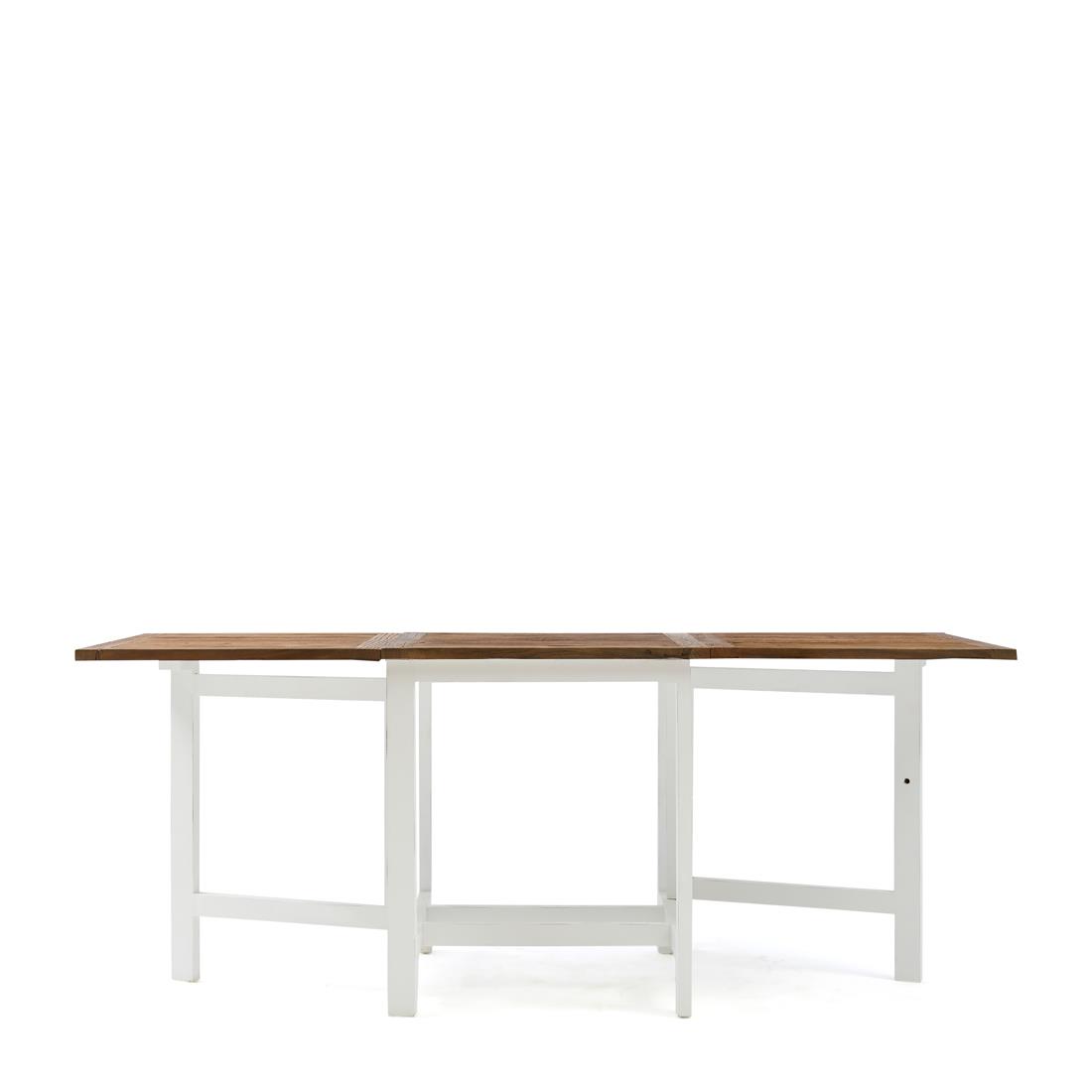 Rivièra Maison - Uitbreidbare eettafel in gerecycled hout van 80x78 cm