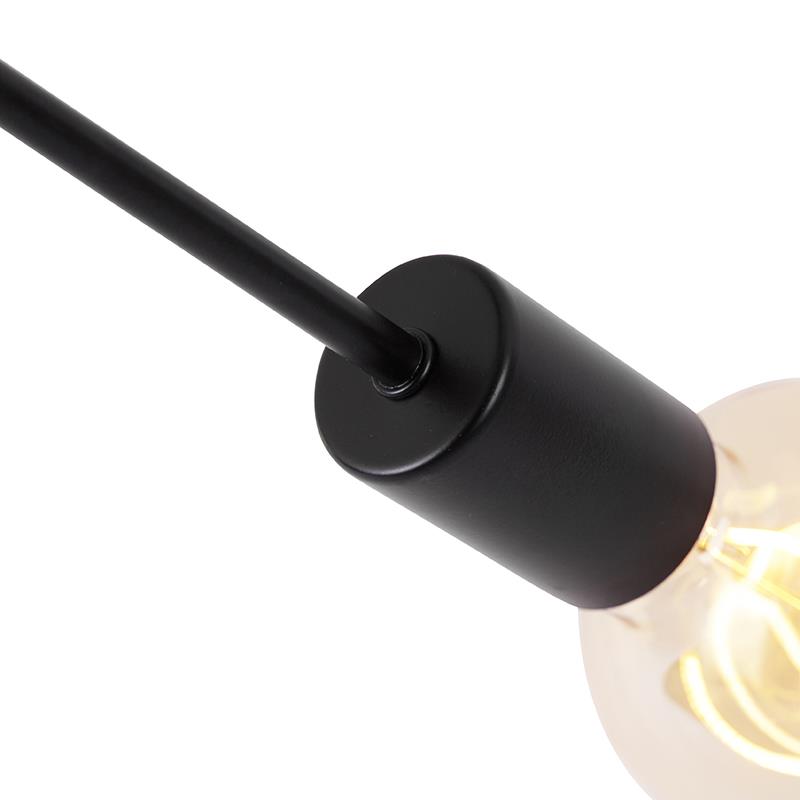 QAZQA Design plafondlamp zwart 5-lichts - Facile