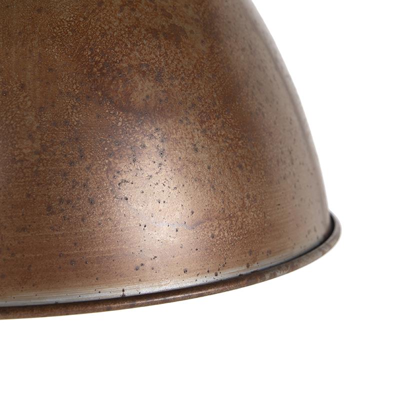 QAZQA Industriële hanglamp roestbruin - Flynn