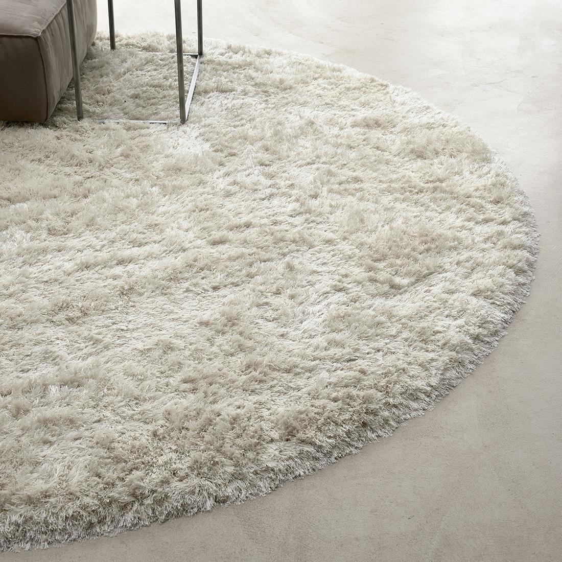 Rivièra Maison - Ronde Vloerkleed in Crème, XA3 Wolmix, Hoogte 6 cm