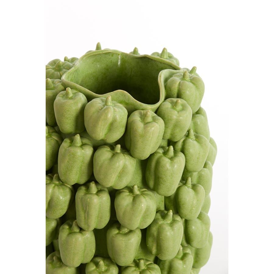 Light&living Vaas deco 35x33x47 cm BELLPEPPER keramiek mat groen
