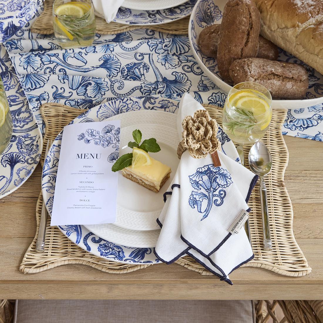 Riviera Maison Placemat Naturel - Benoa - rotan (LxBxH) 45x35x1
