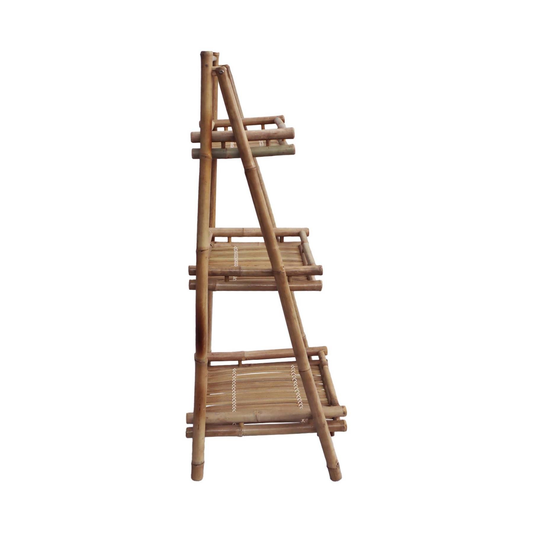 sweeek - Bamboe boekenplank met 3 niveaus