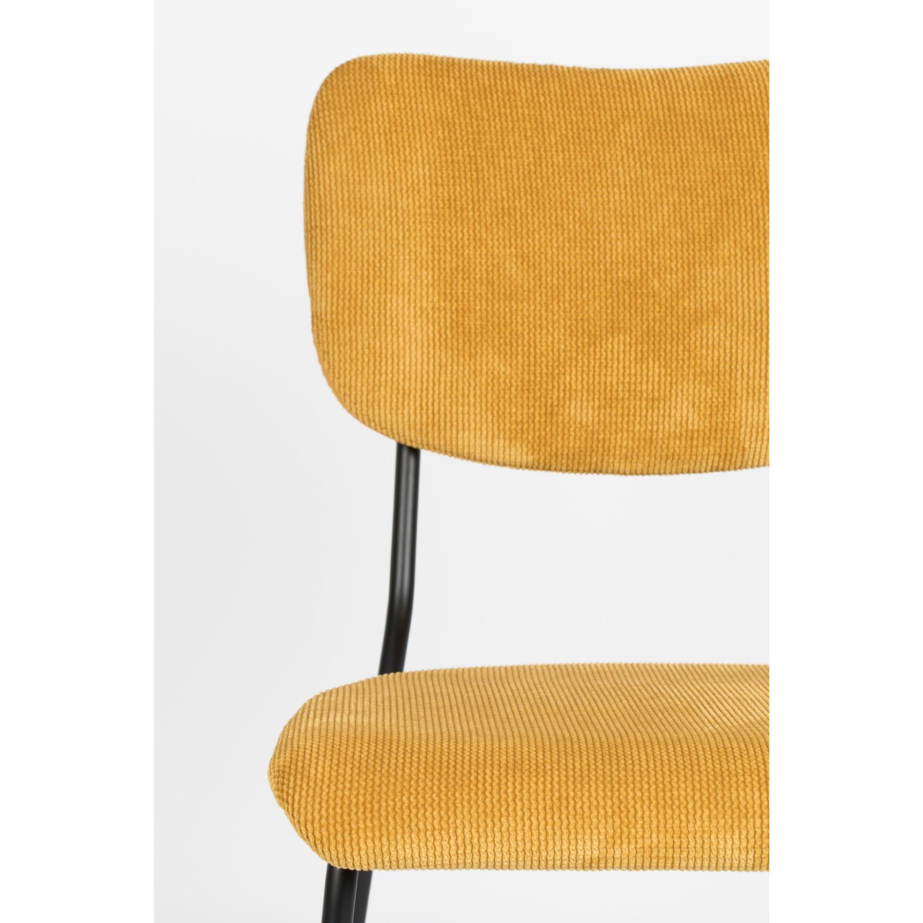 Zuiver Benson Eetkamerstoelen Oker - Set van 2 - Geel