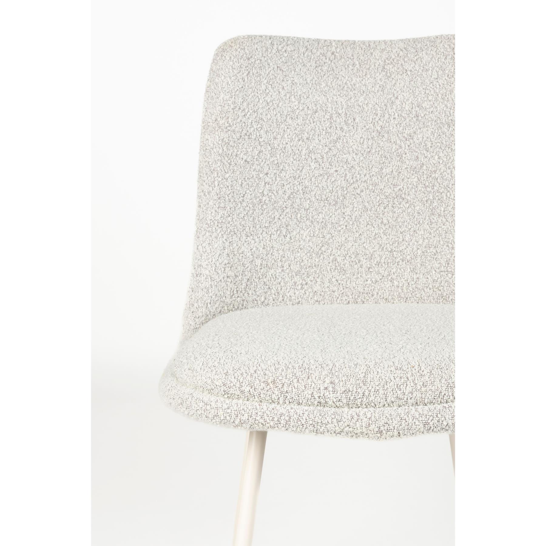 Housecraft Fijs Eetkamerstoelen Off-White - Set van 2 - Grijs