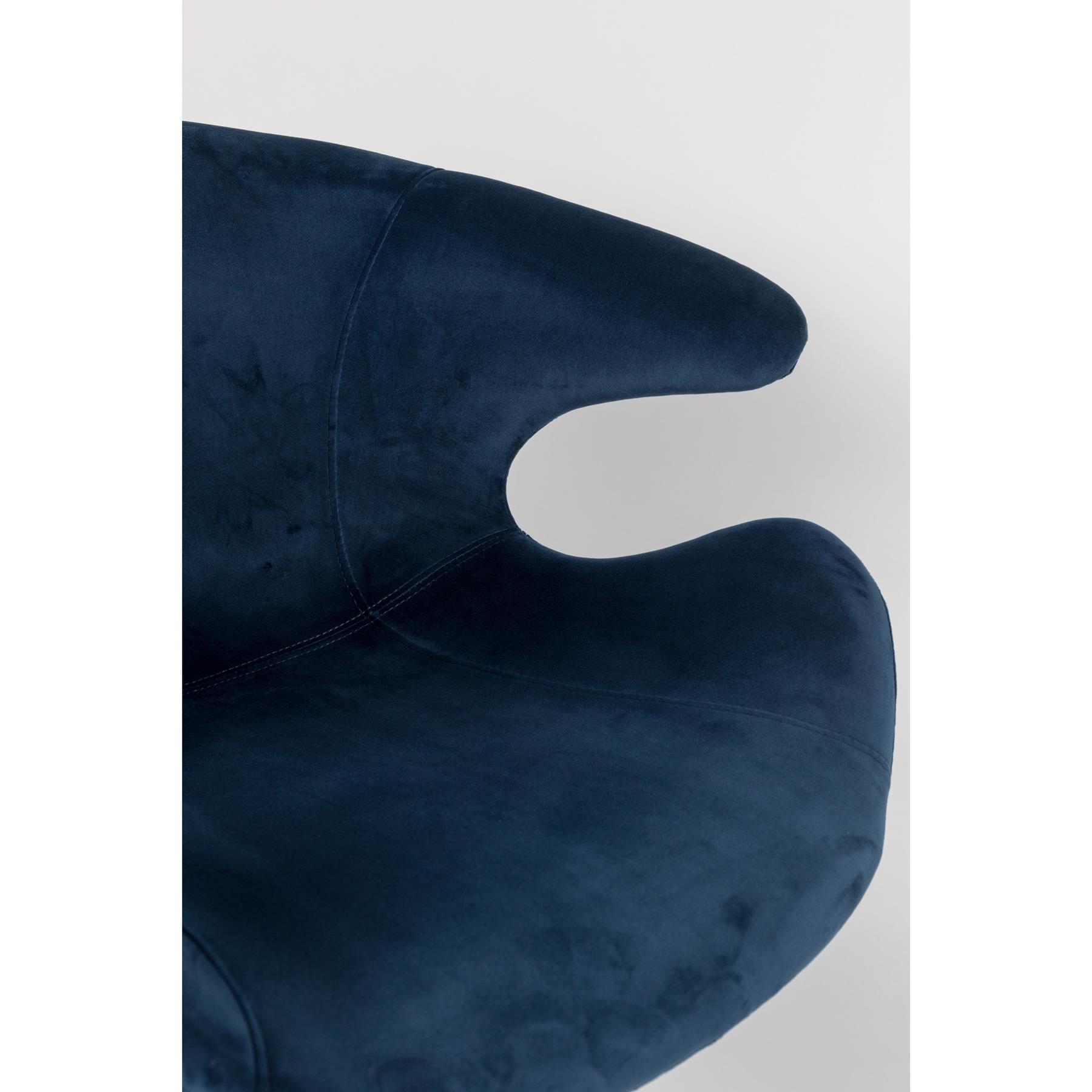 Zuiver Mia Eetkamerstoelen met armleuning Blauw - Set van 2