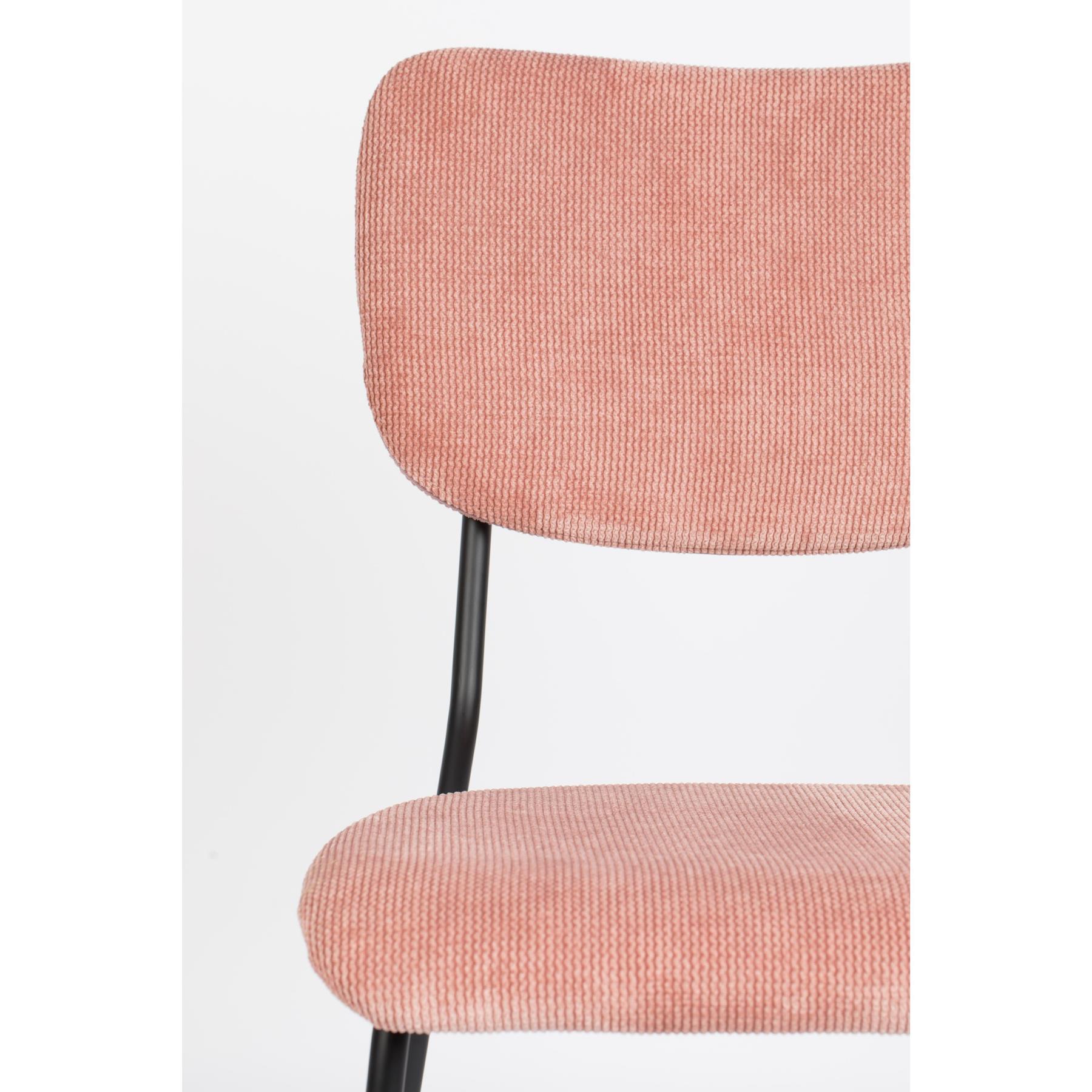 Zuiver Benson Eetkamerstoelen Roze - Set van 2
