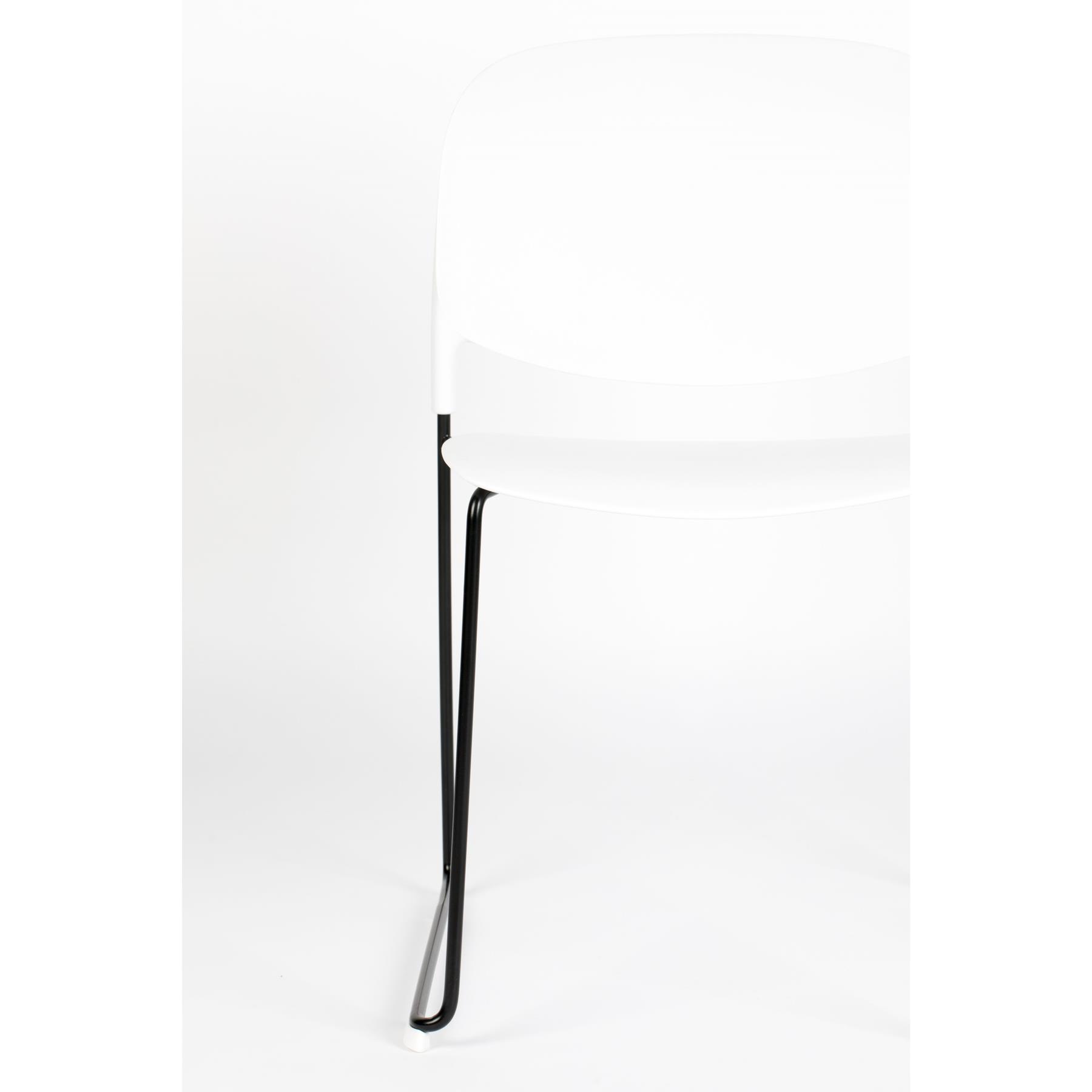 Housecraft Stacks Eetkamerstoelen Wit - Set van 4