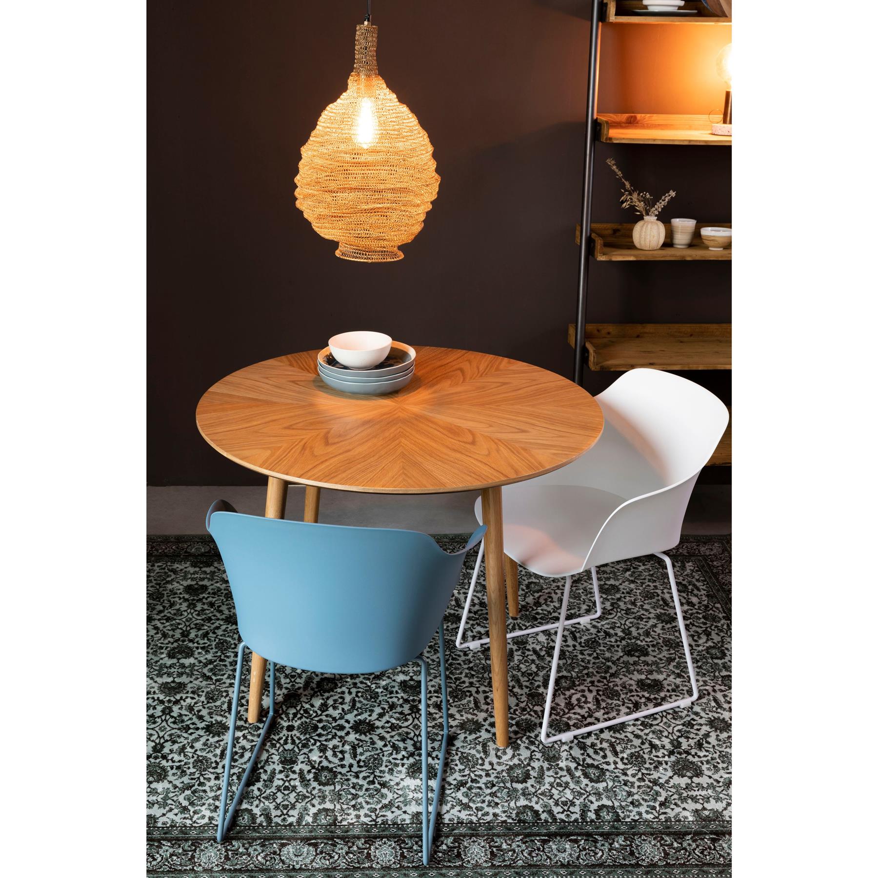 Housecraft Living Tango Eetkamerstoelen armleuning Wit - Set van 2